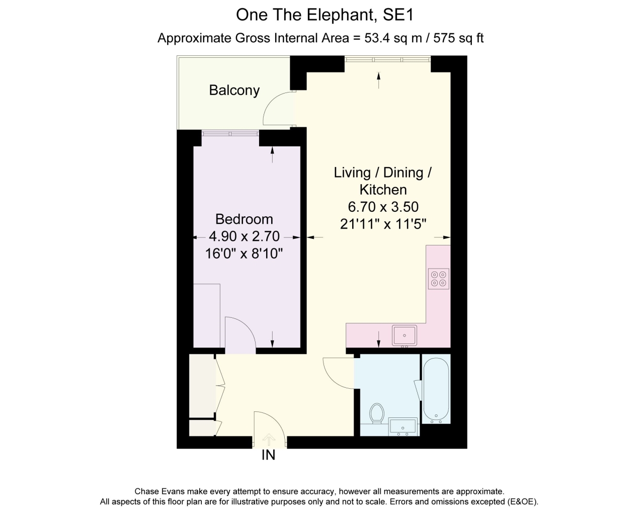 1 Bedrooms Flat to rent in The Tower, One The Elephant, Elephant & Castle SE1