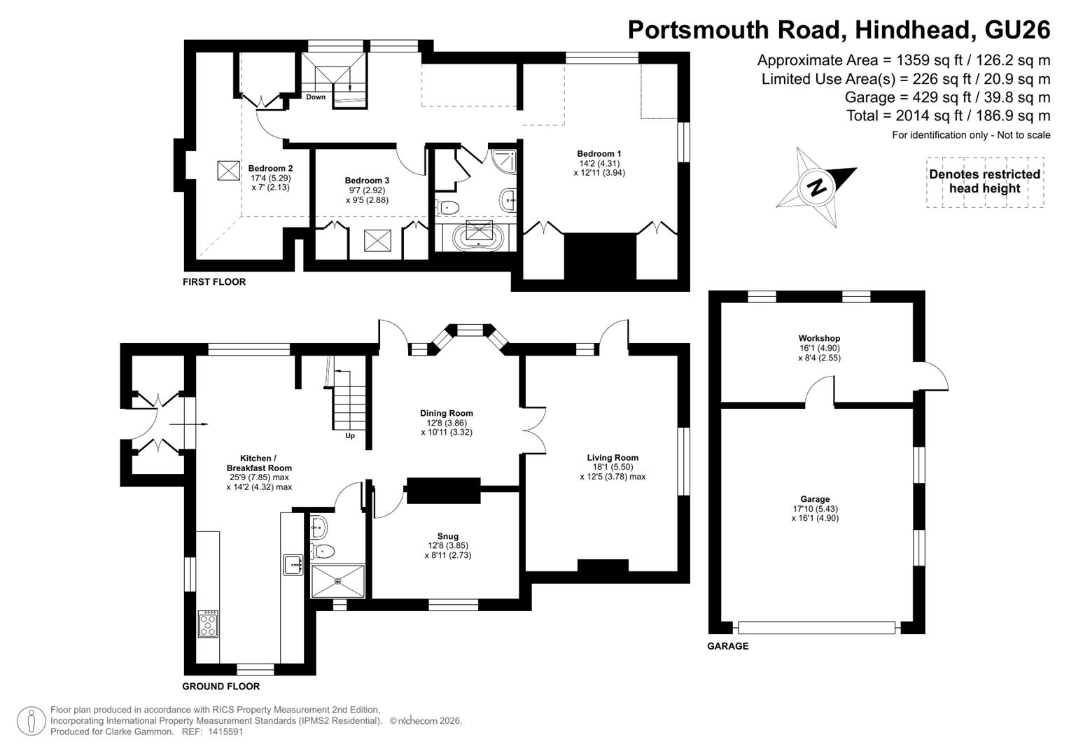 Combe Brow, Portsmouth Road, Hindhead floorplan