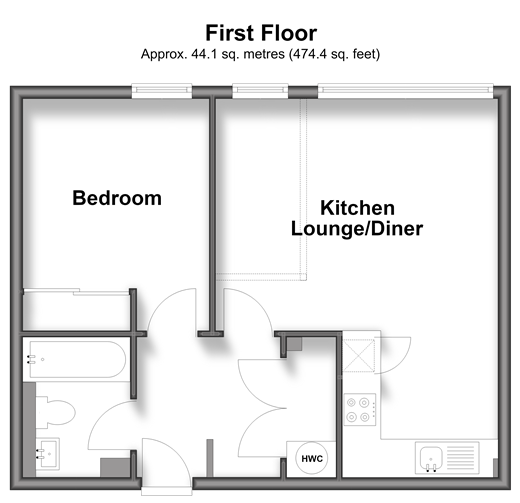 Stafford Road, Croydon floorplan