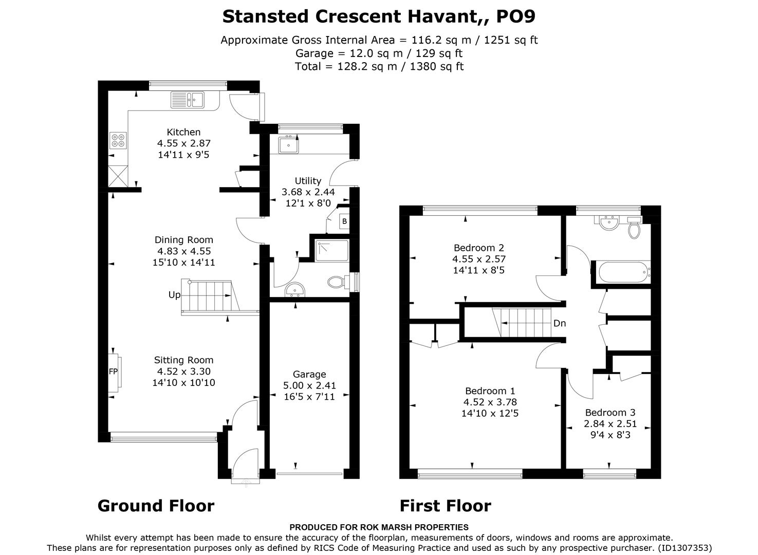 75, Stansted Crescent, Havant floorplan