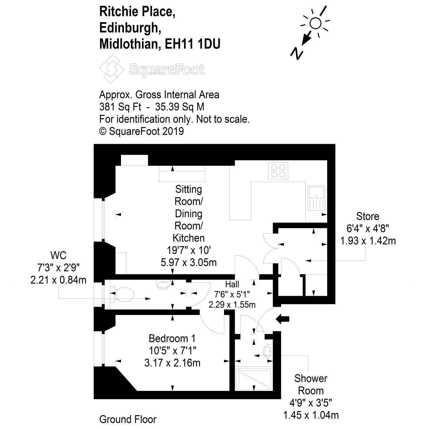 1 Bedrooms Flat for sale in 8/1 Ritchie Place, Polwarth EH11