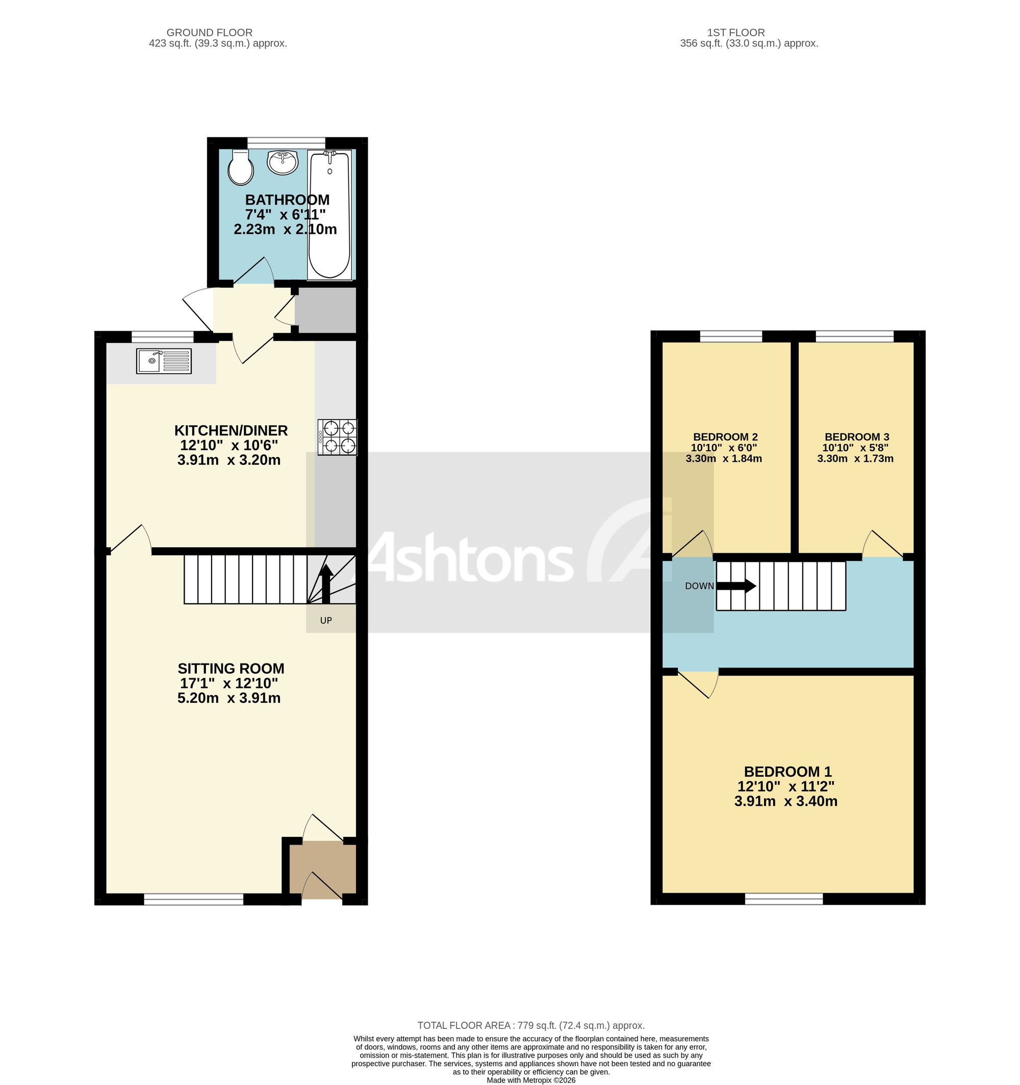 189 Bolton Road, Wigan floorplan