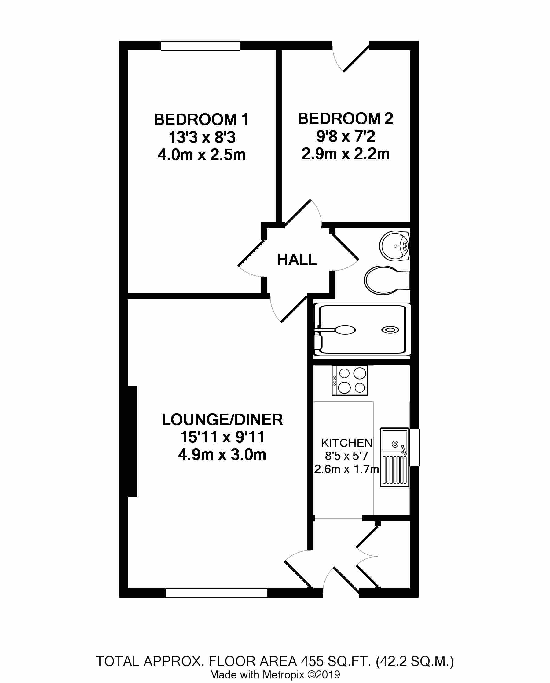 2 Bedrooms Bungalow for sale in Admirals Walk, Littlehampton BN17