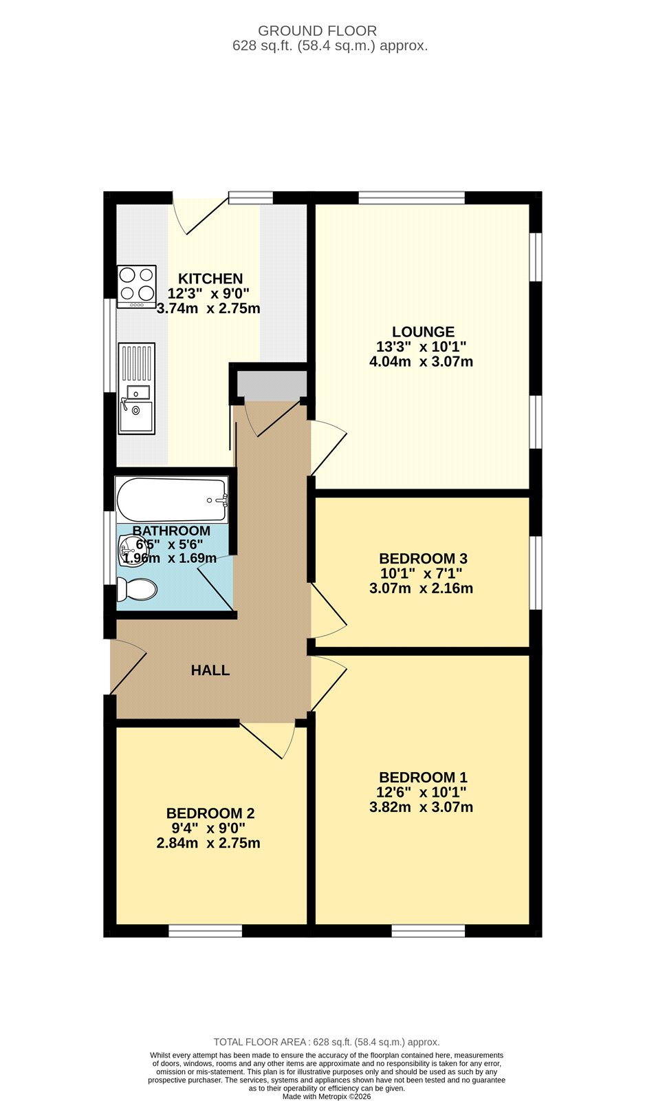 55, Emfield Road, Grimsby floorplan
