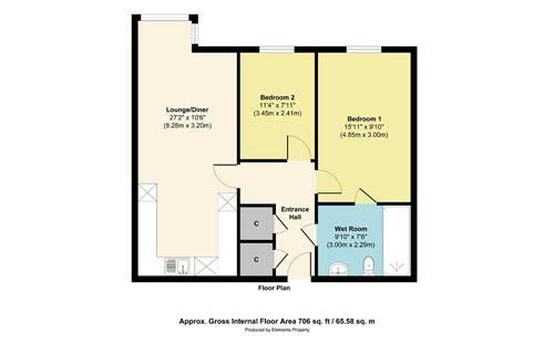 Flat 42, Winehala Court, Willenhall floorplan
