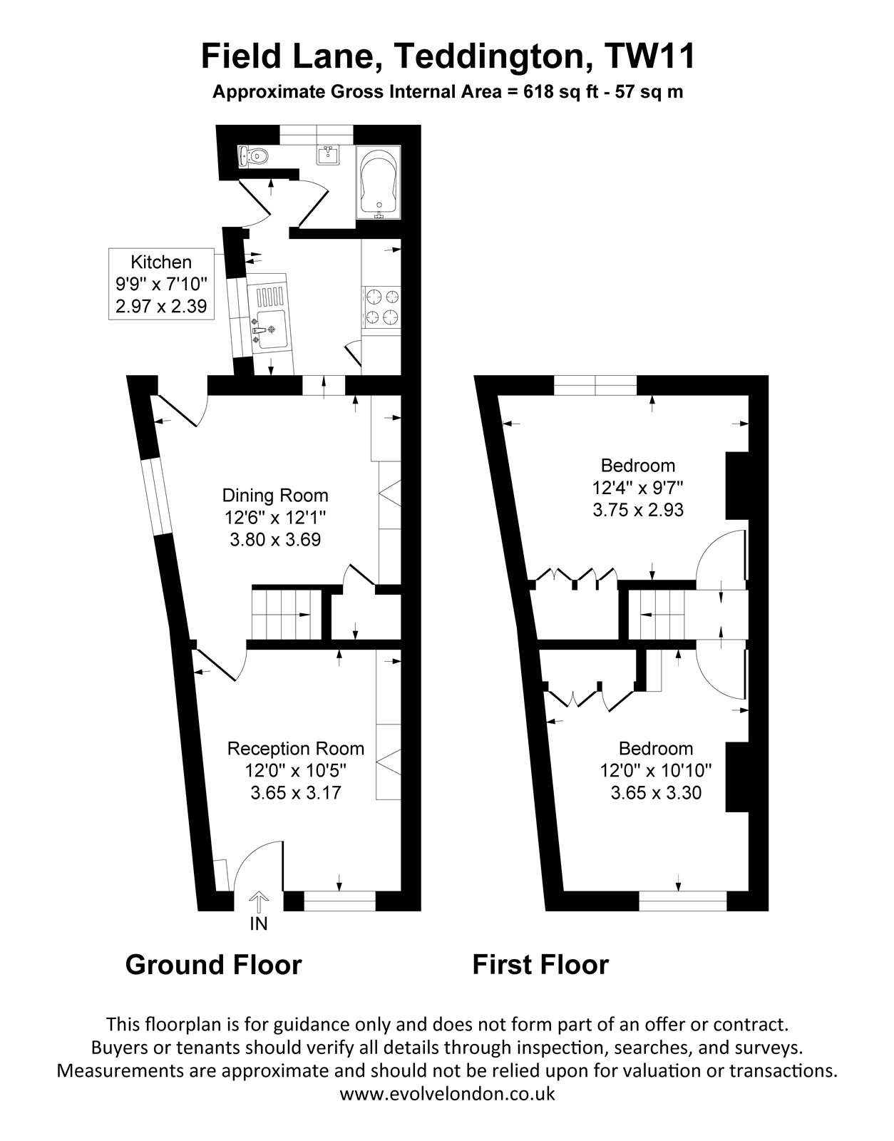 52, Field Lane, Middlesex floorplan
