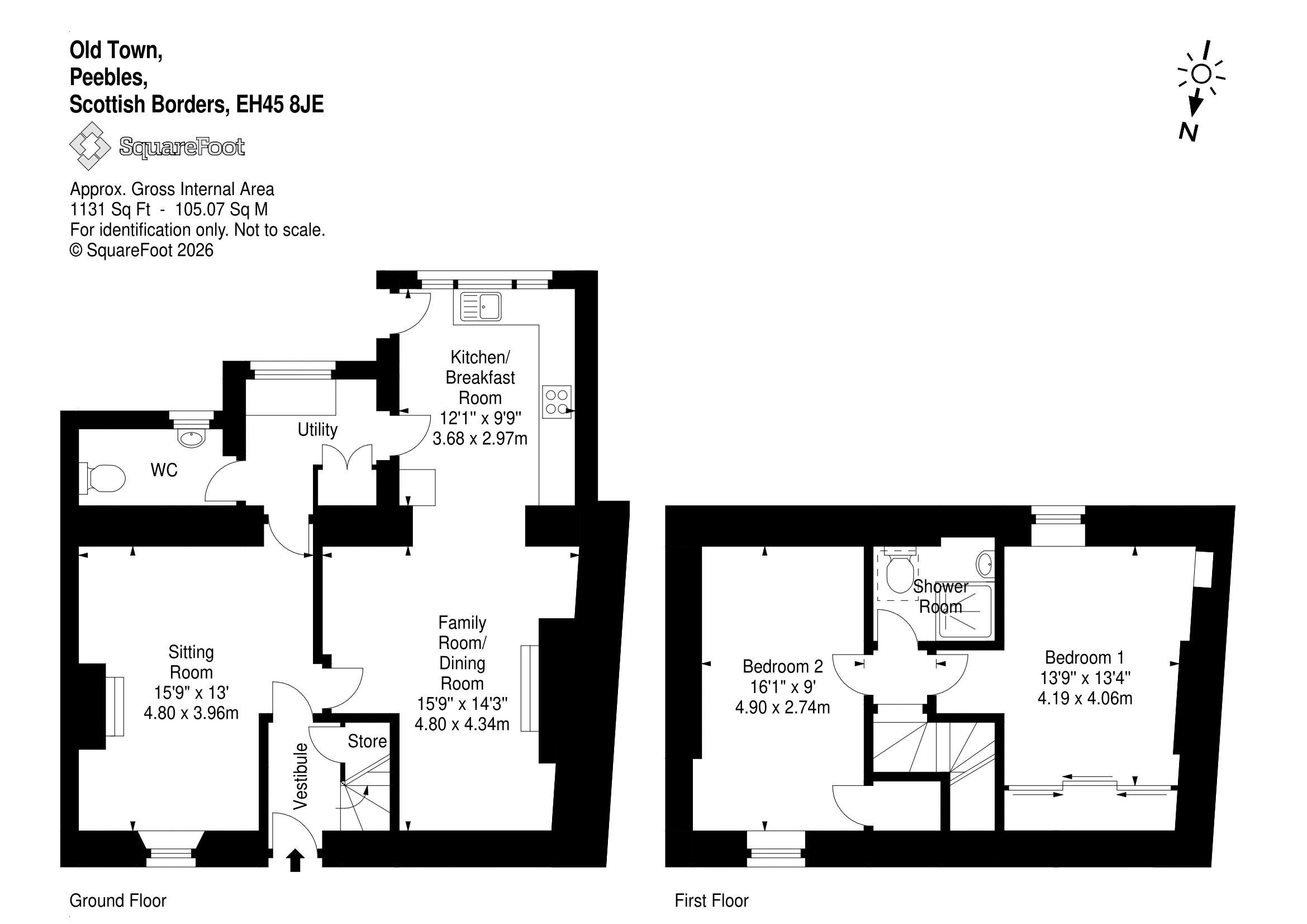 The Neuk , 41, Old Town, Peebles floorplan