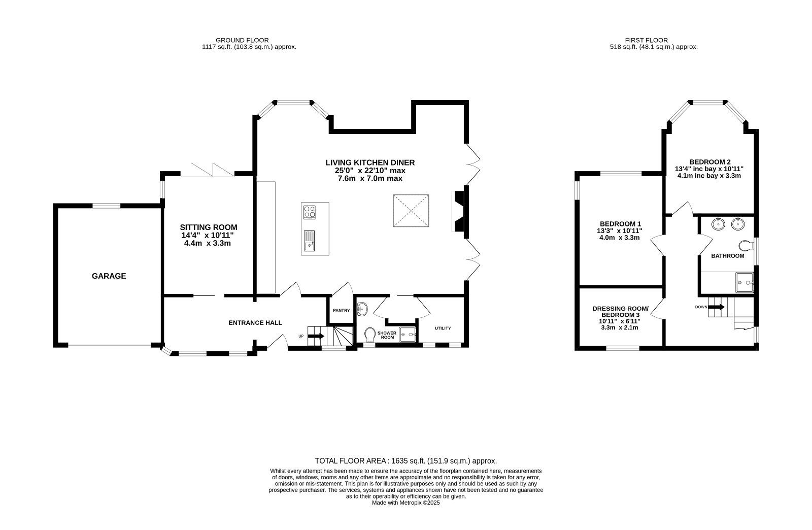 West Wood, 2, Southway, Burley in Wharfedale floorplan