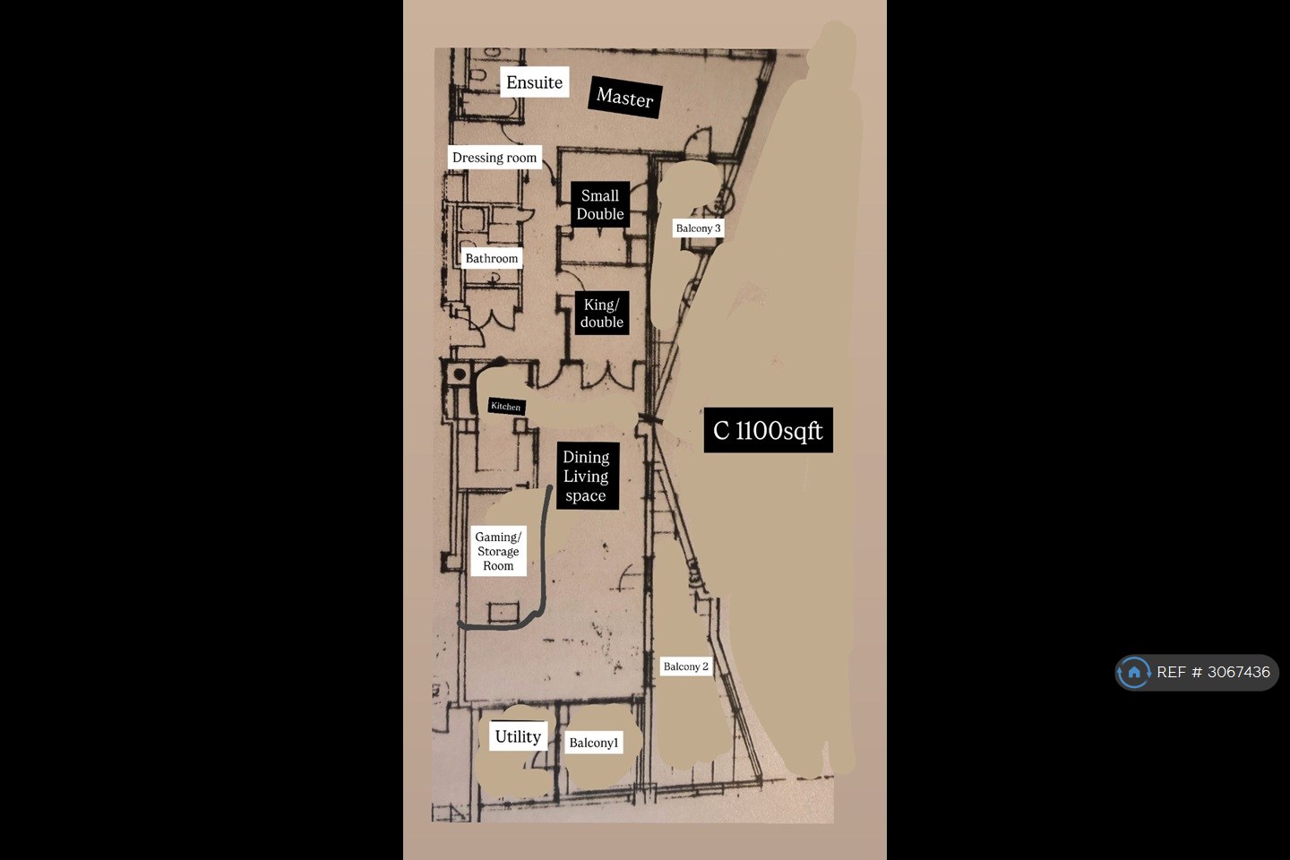 Flat, Cascades Tower Includes Heating  Water Westferry Road, London floorplan