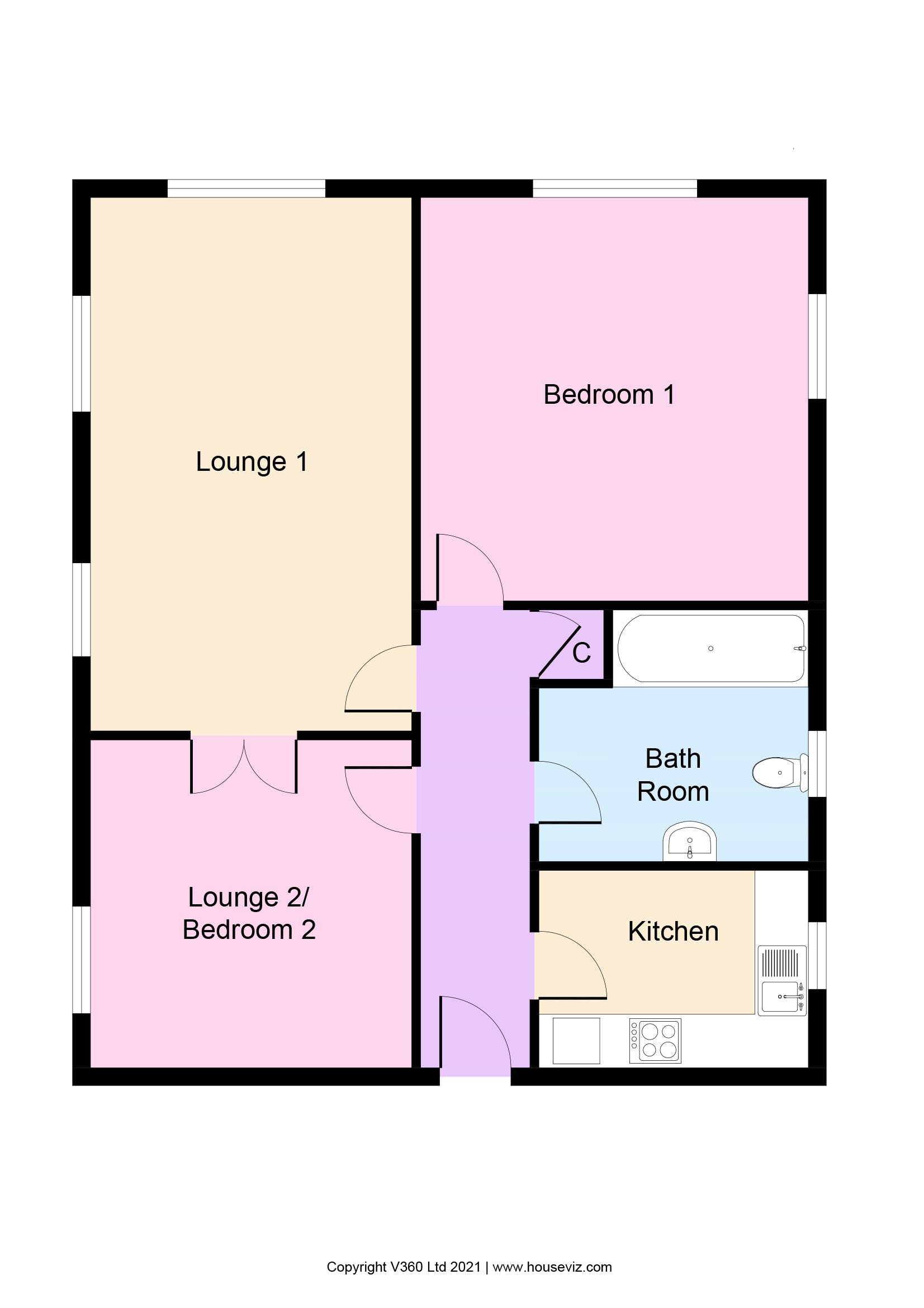 Wellington Road, New Brighton, Wallasey CH45, studio for sale