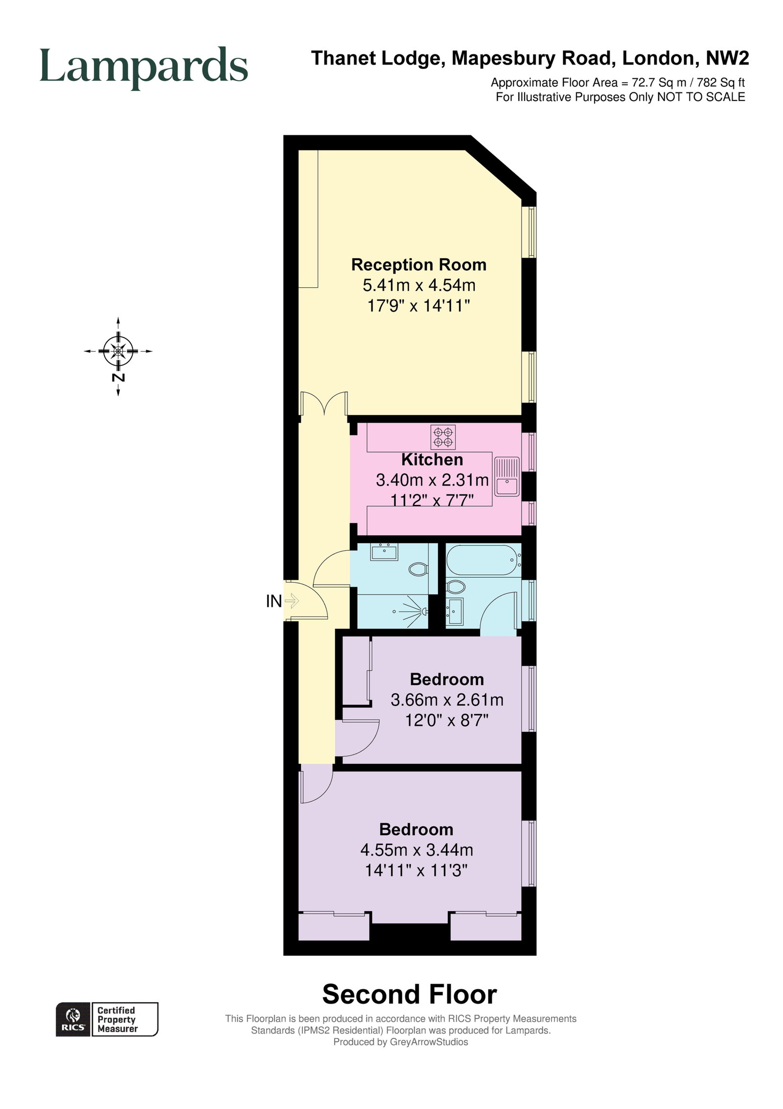 Thanet Lodge, 10,Flat 24, Mapesbury Road, London floorplan
