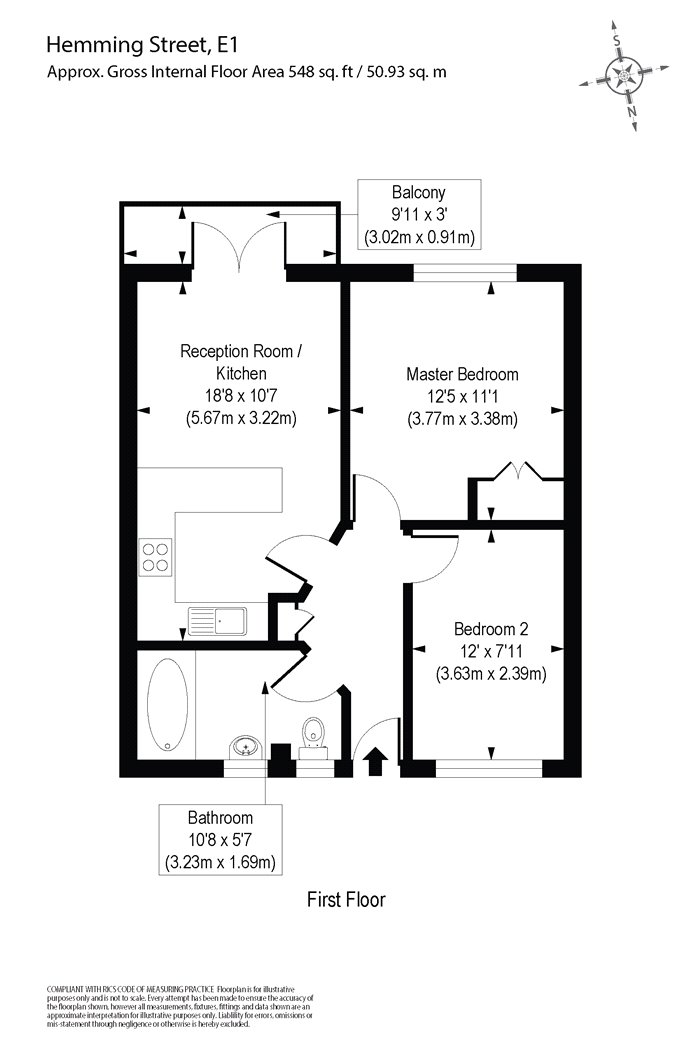 2 Bedrooms Flat to rent in Cornerstone Court, 2 Hemming Street, London E1