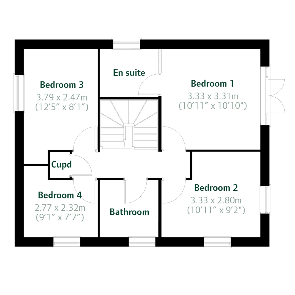 4 Bedrooms Detached house for sale in 