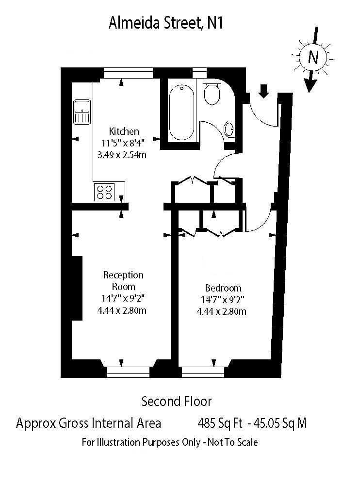 Almeida Street, London floorplan