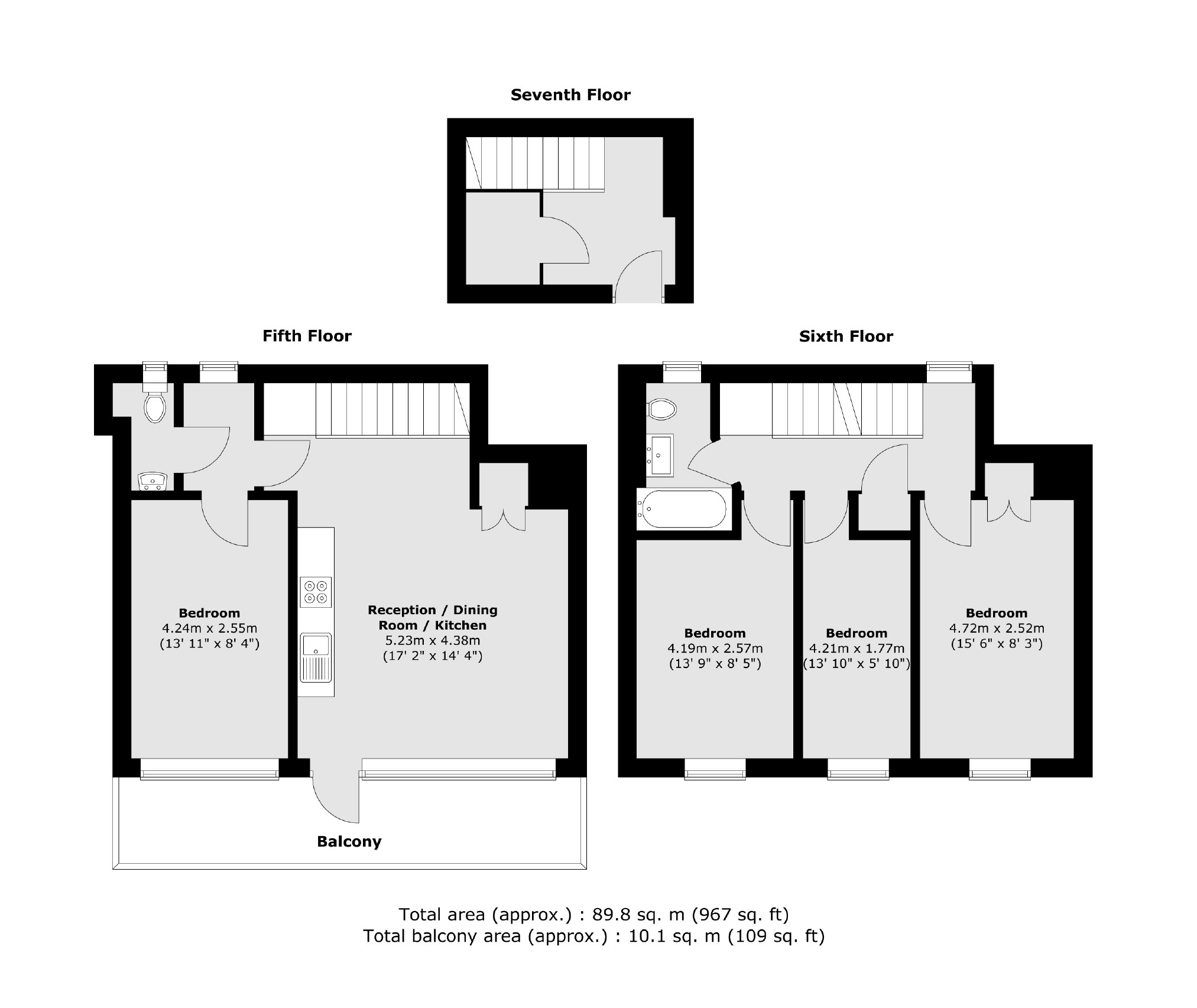 Flat 337, Southwyck House, Clarewood Walk, London floorplan