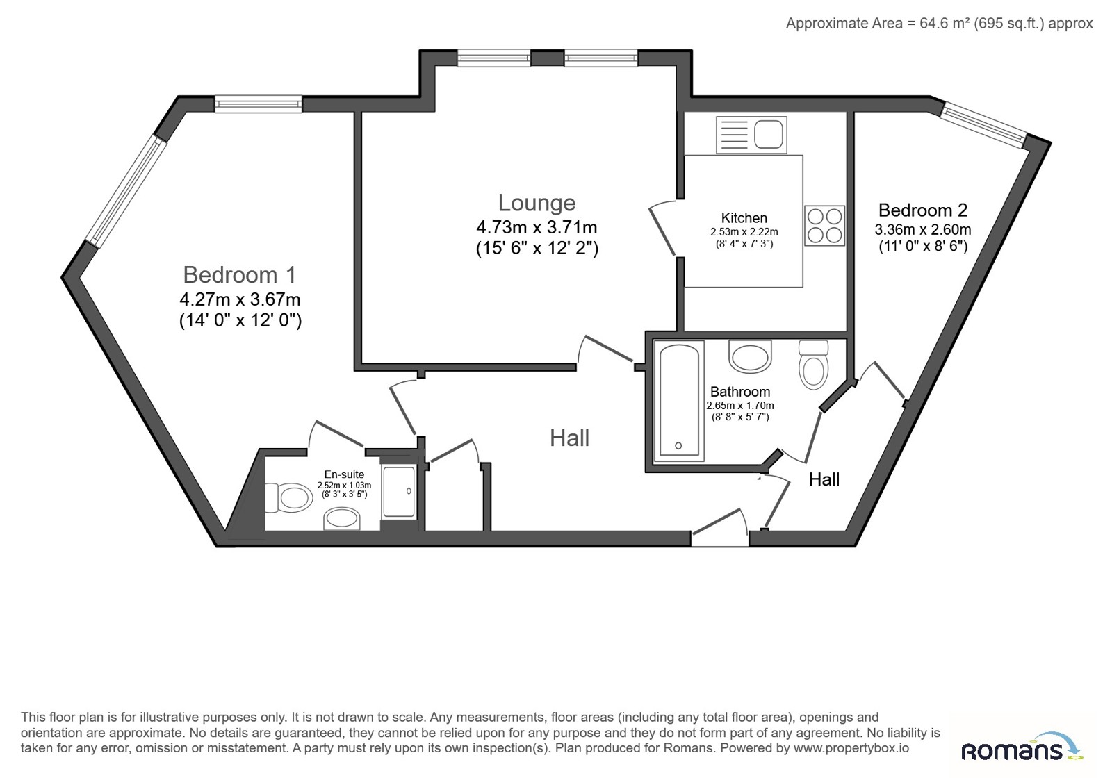 10, Almond Court, Camberley floorplan