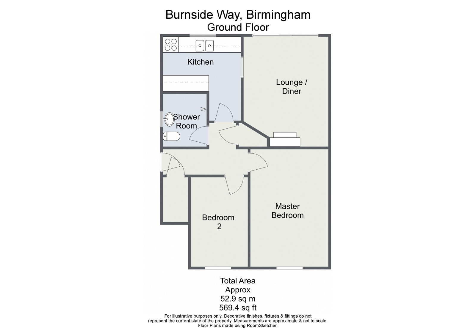 Burnside Way, Longbridge, Birmingham B31, 2 bedroom for sale