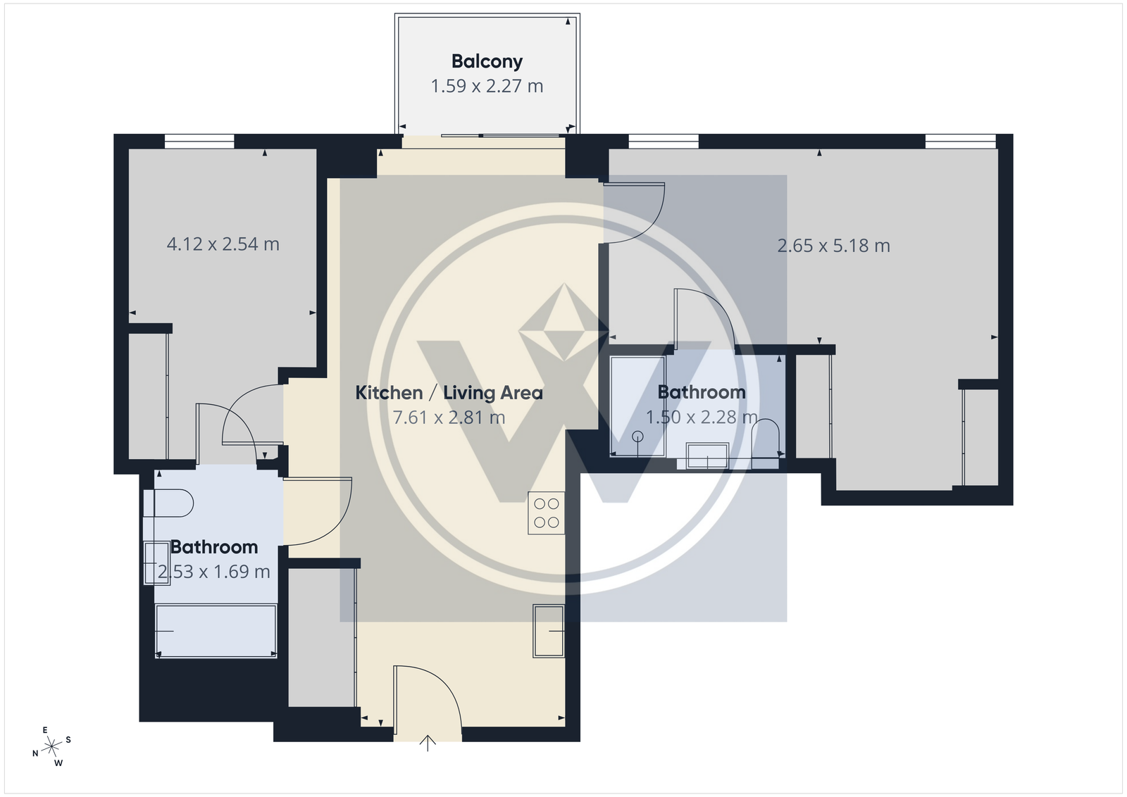 508 Block B Railings, 6 Shale Lane, Salford floorplan