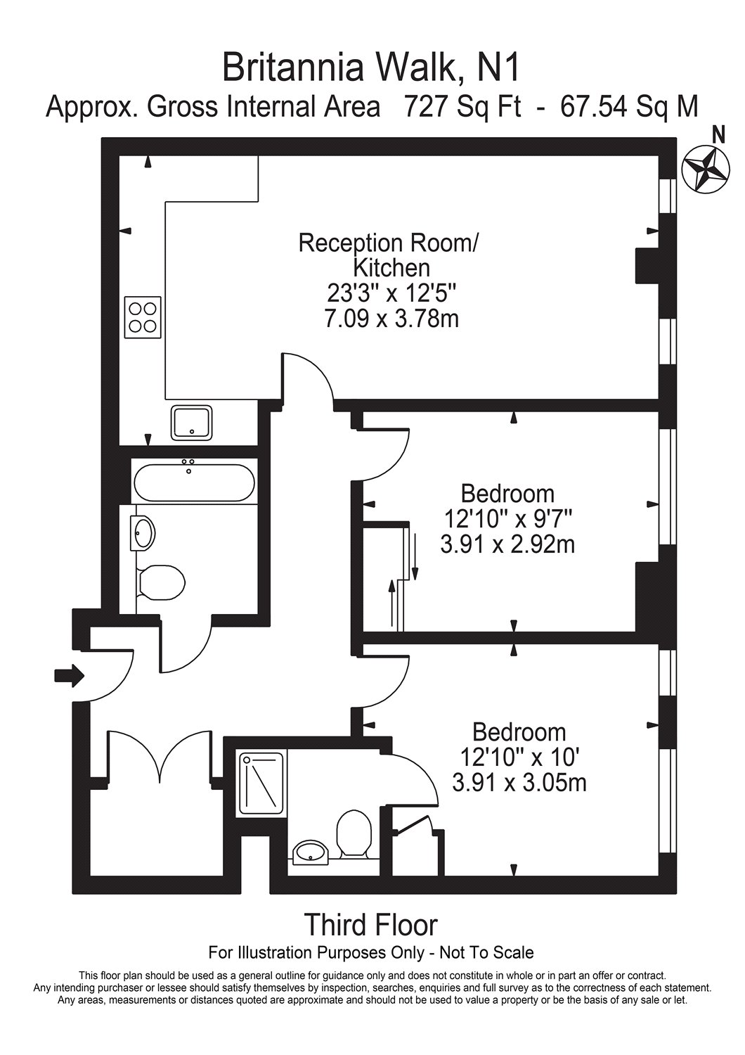 2 Bedrooms Flat to rent in Britannia Walk, London N1