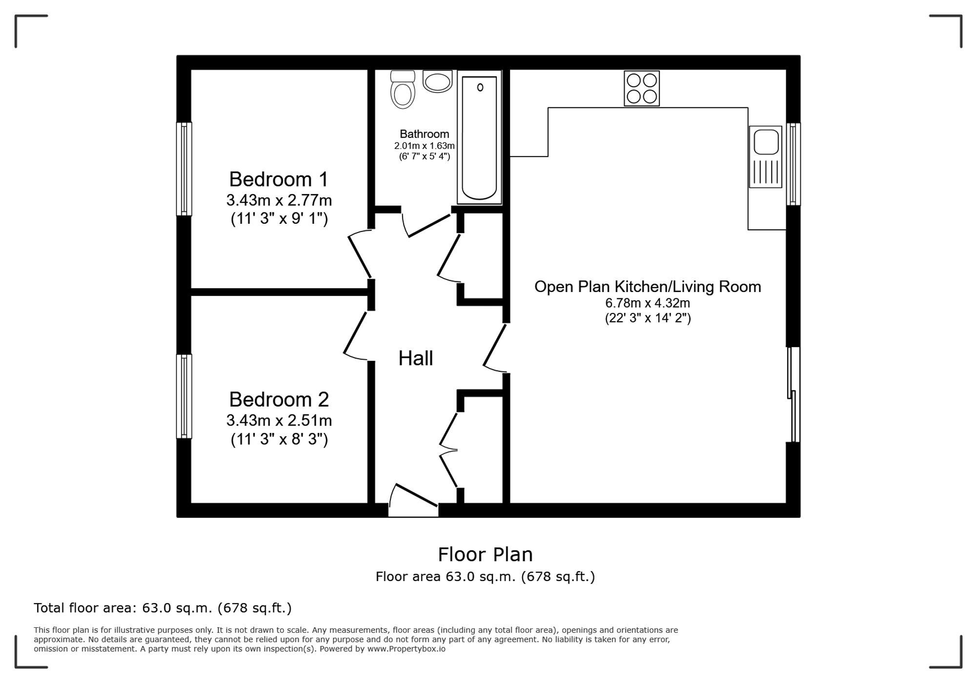 4 South Queens Street, Leeds floorplan