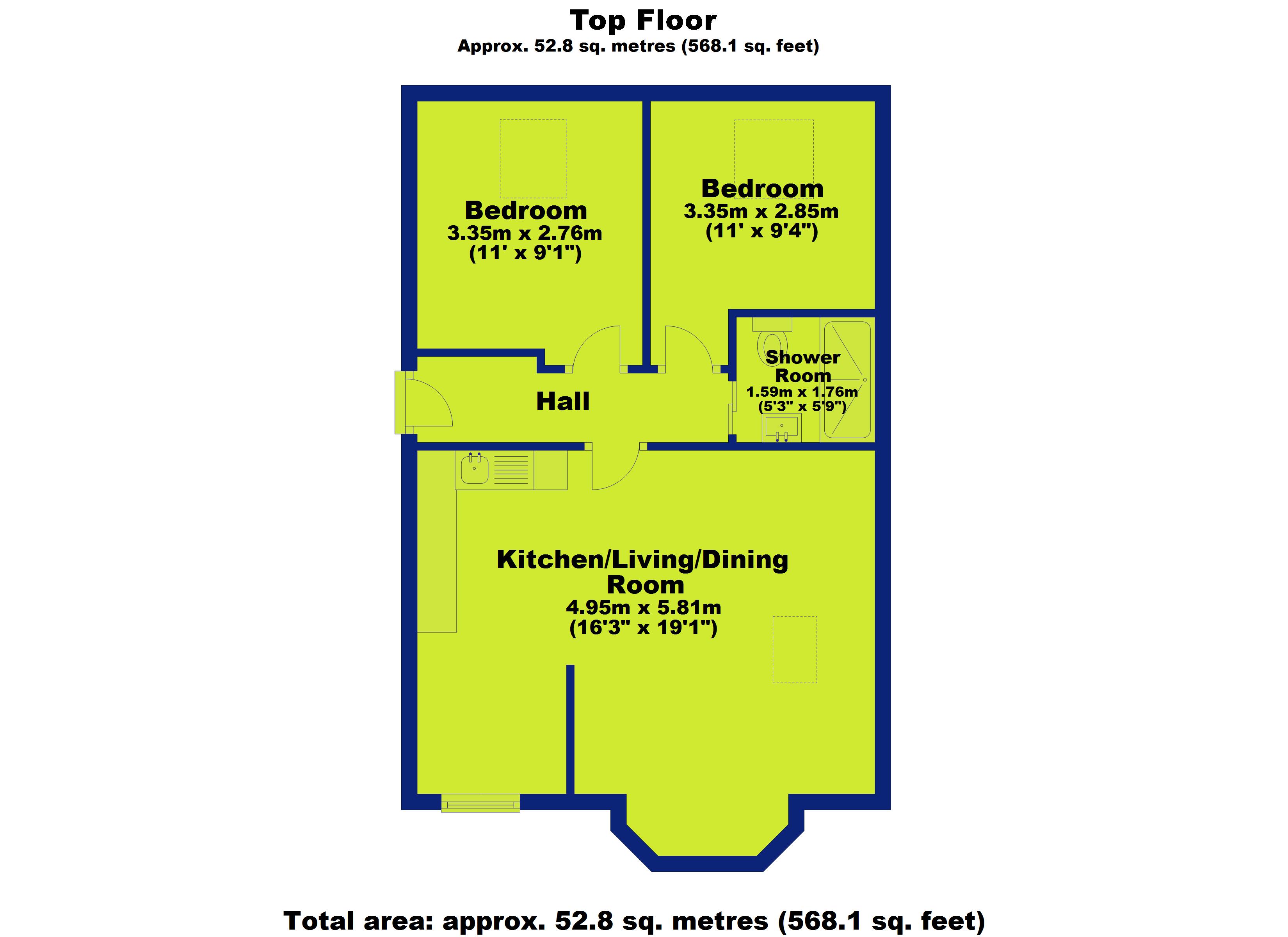 Musters Road, West Bridgford, Nottingham NG2, 2 bedroom flat for sale