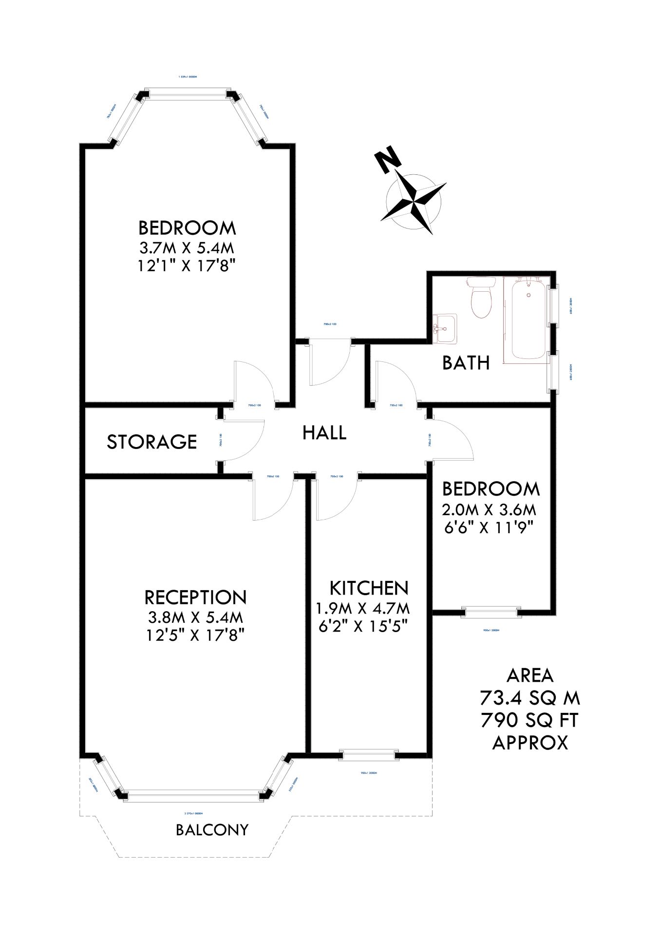 2 Bedrooms Flat for sale in Kenilworth Road, St. Leonards-On-Sea TN38