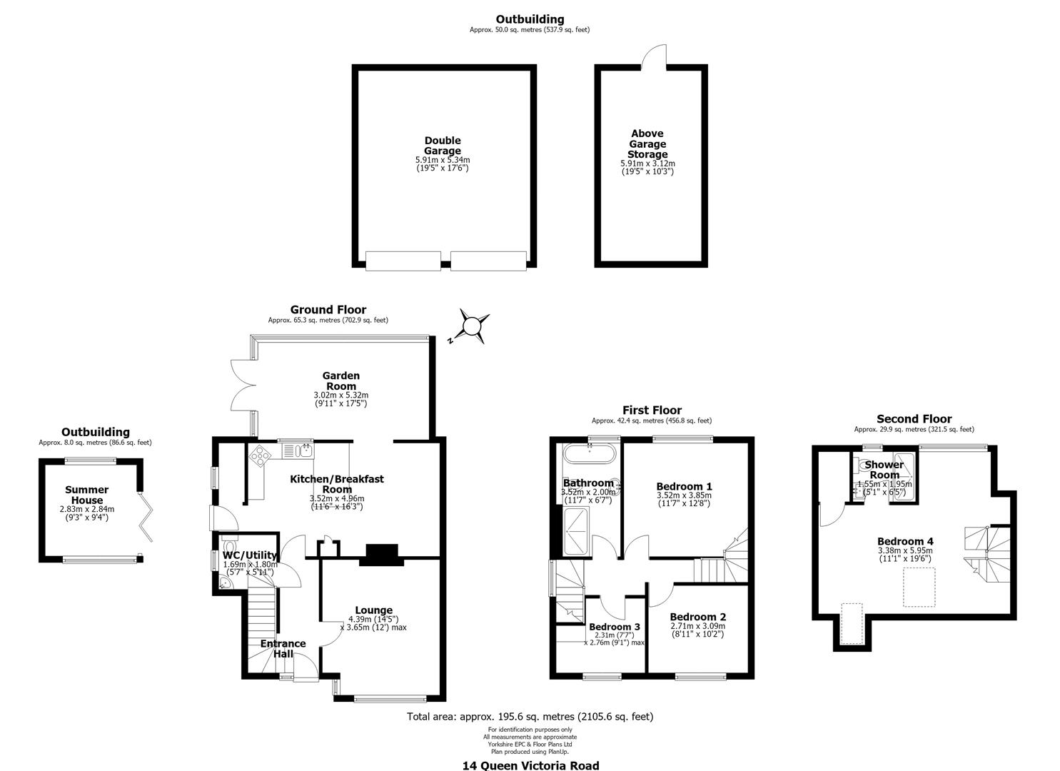 14, Queen Victoria Road, Sheffield floorplan