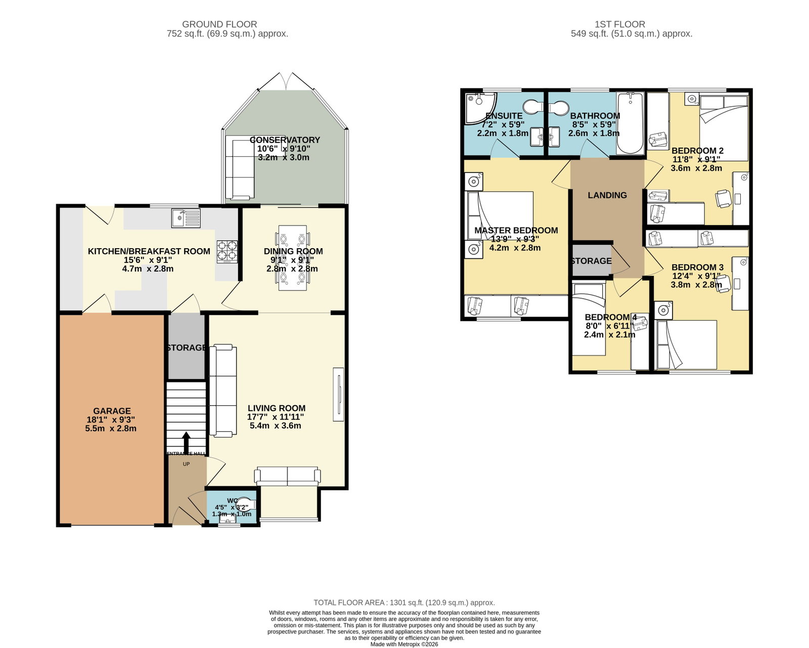 9, Tynedale Close, Stockport floorplan