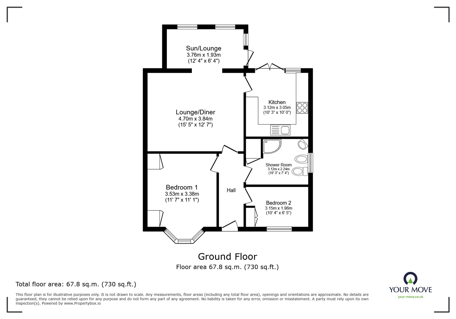 9, Meadow View, Leicester floorplan