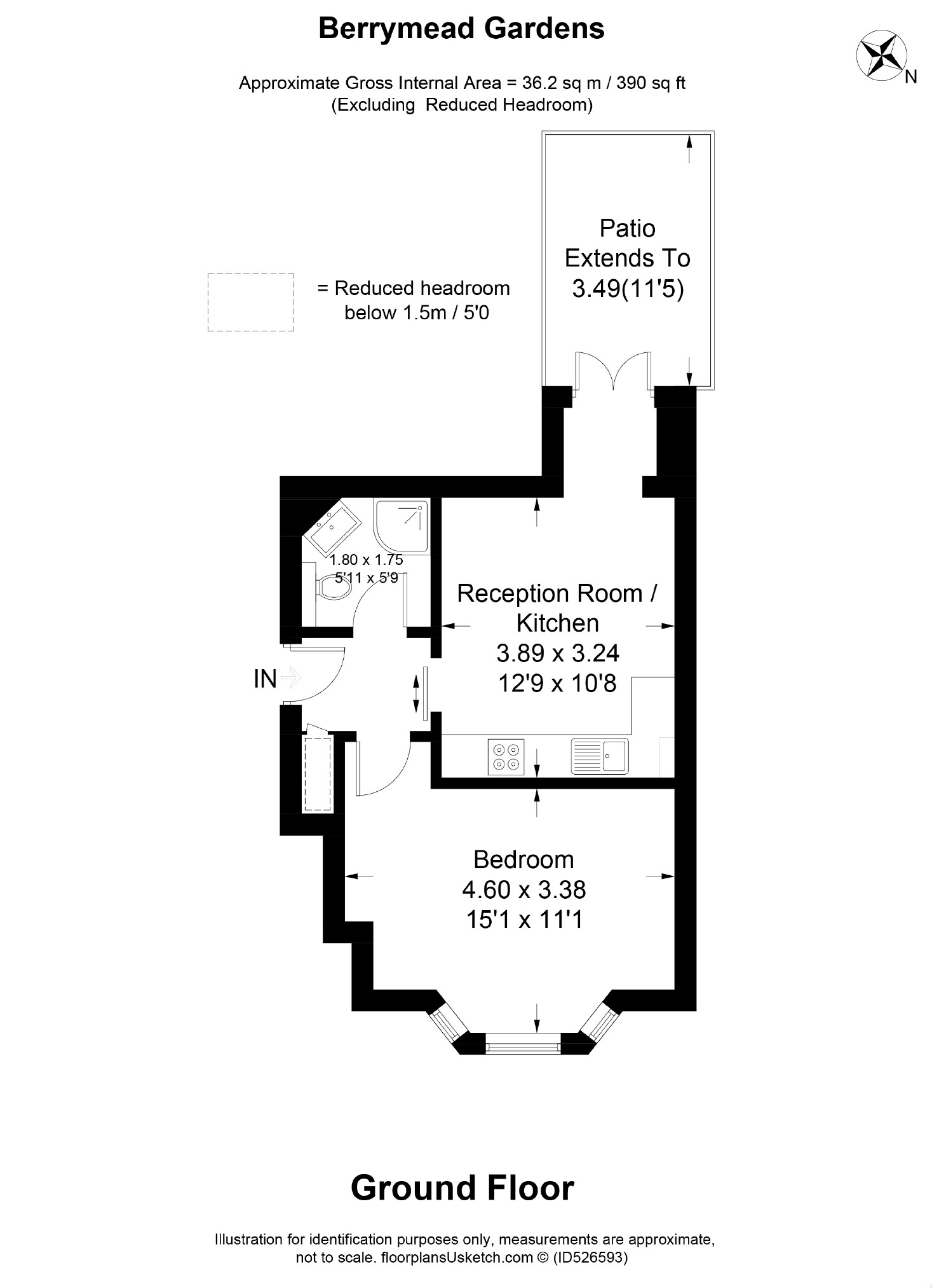 1 Bedrooms Flat for sale in Berrymead Gardens, London W3