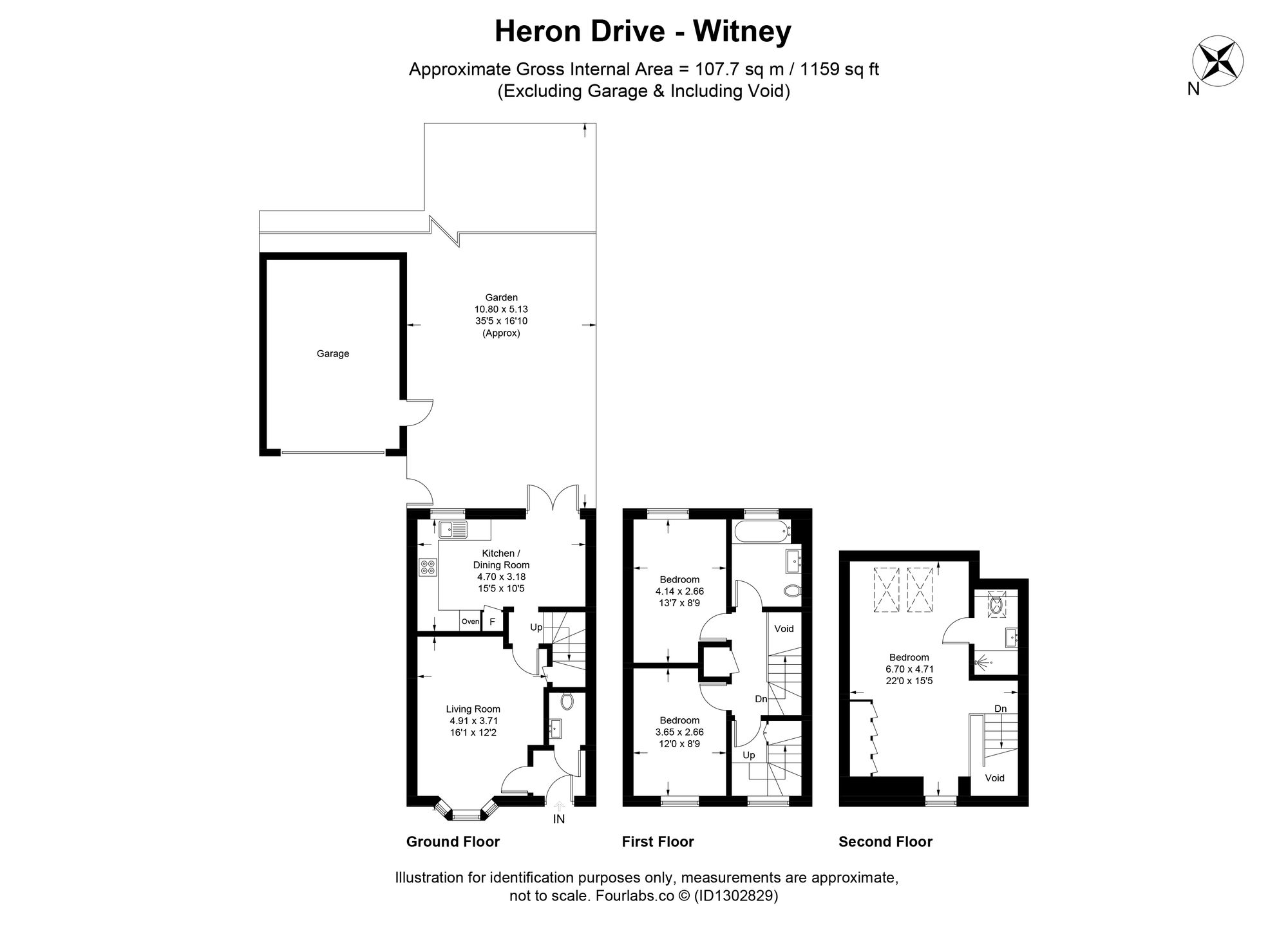 46a Heron Drive, Witney floorplan