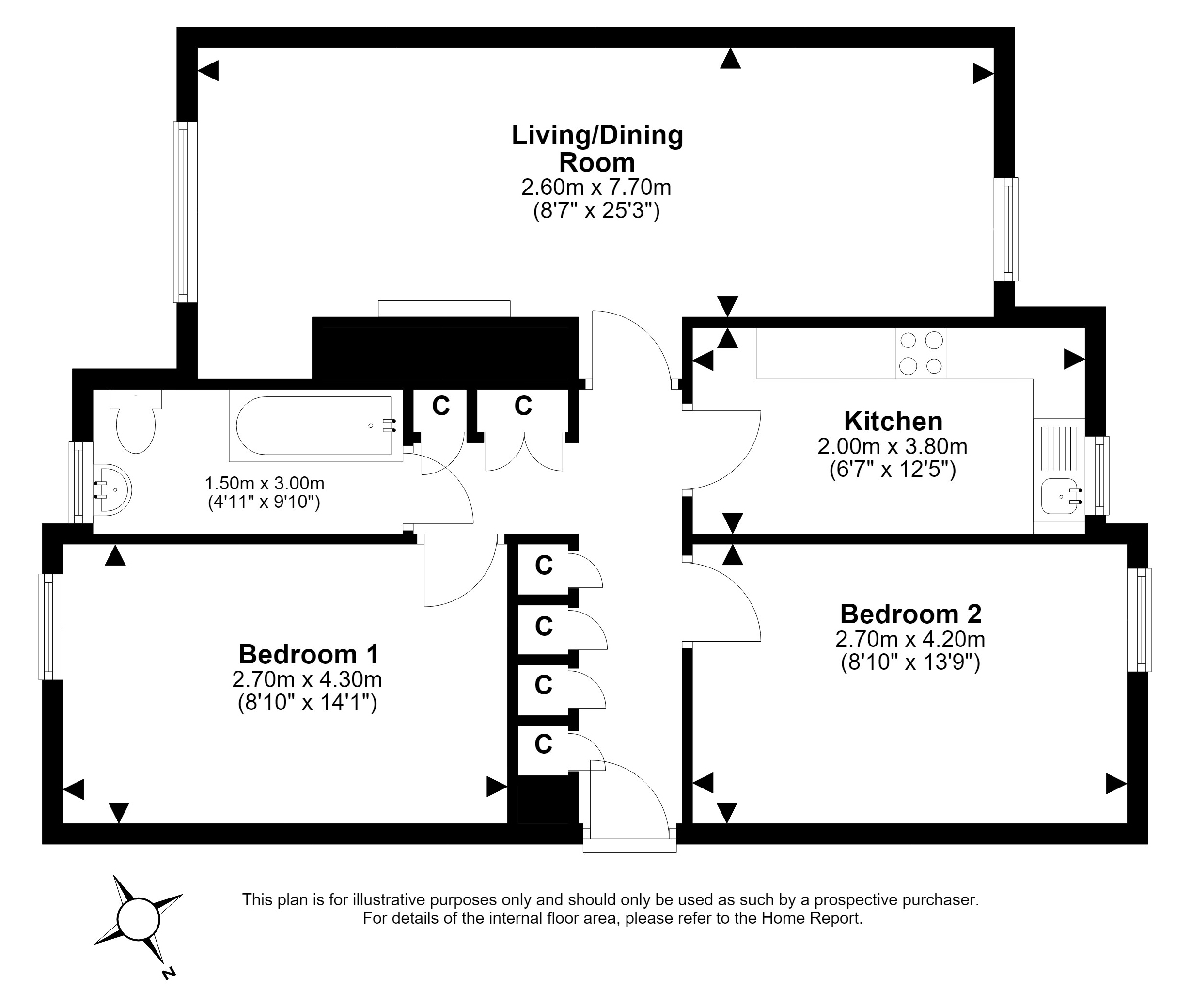 44/5, Saint Andrew Street, Dalkeith floorplan