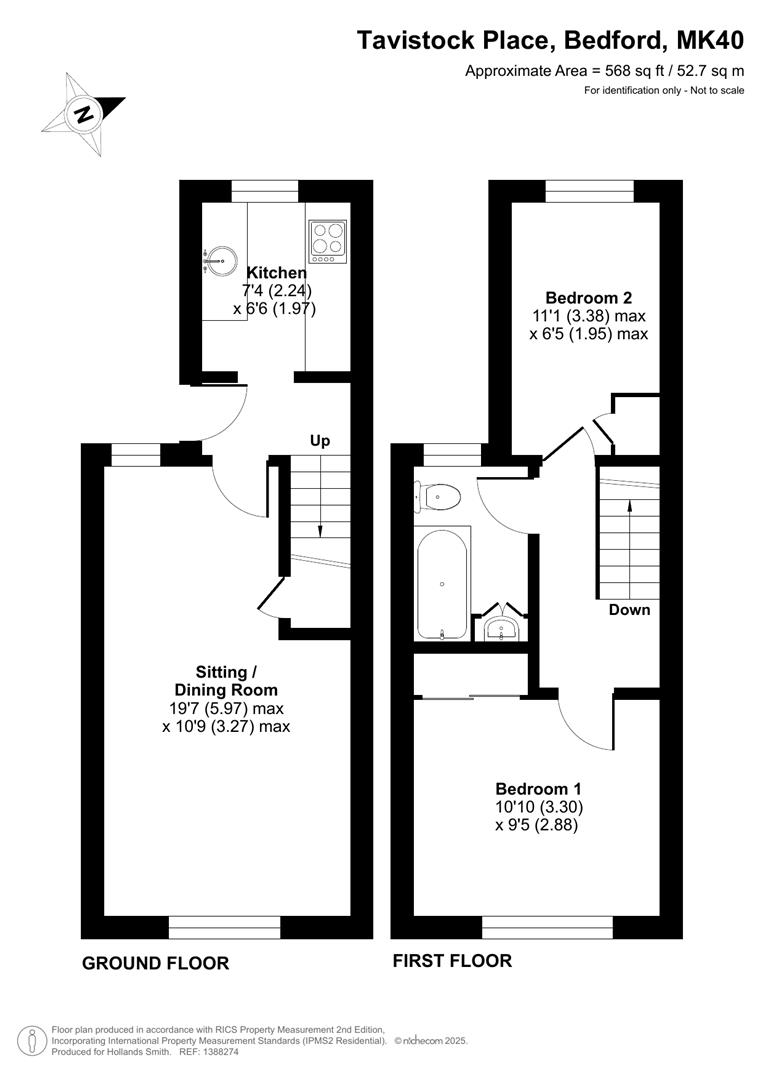 24 Alexandra Cottages, Tavistock Place, Bedford floorplan