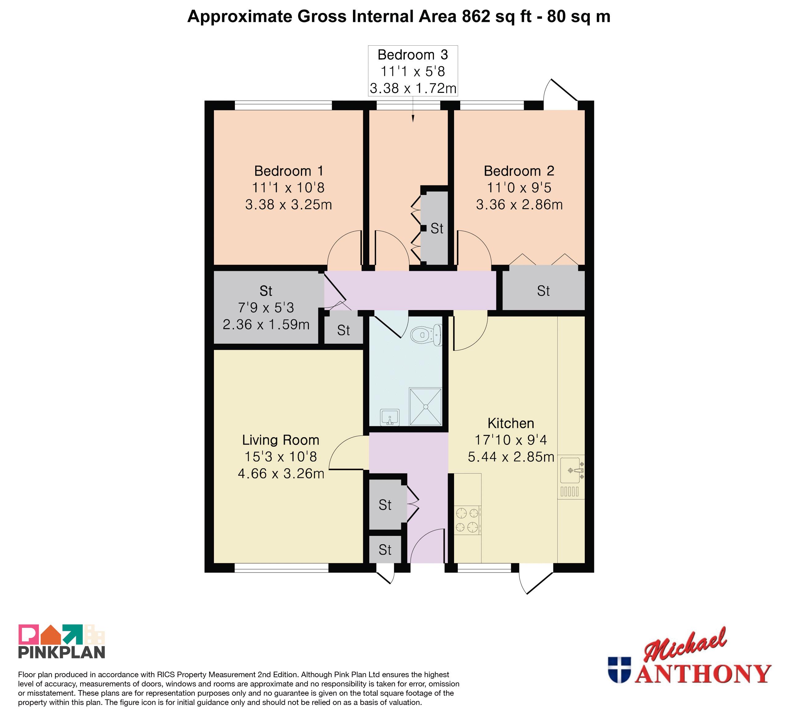 83, Garraways, Milton Keynes floorplan