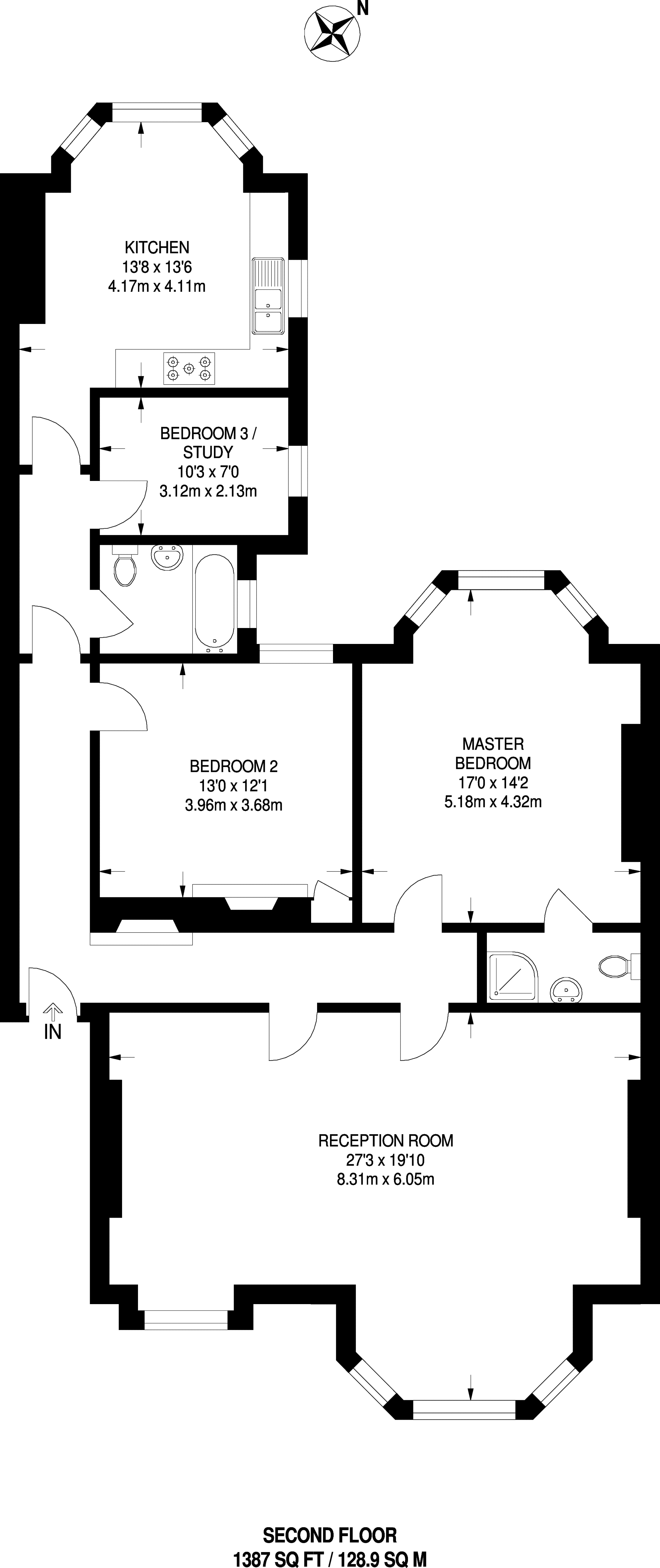 2 Bedrooms Flat to rent in Jacksons Lane, Highgate N6