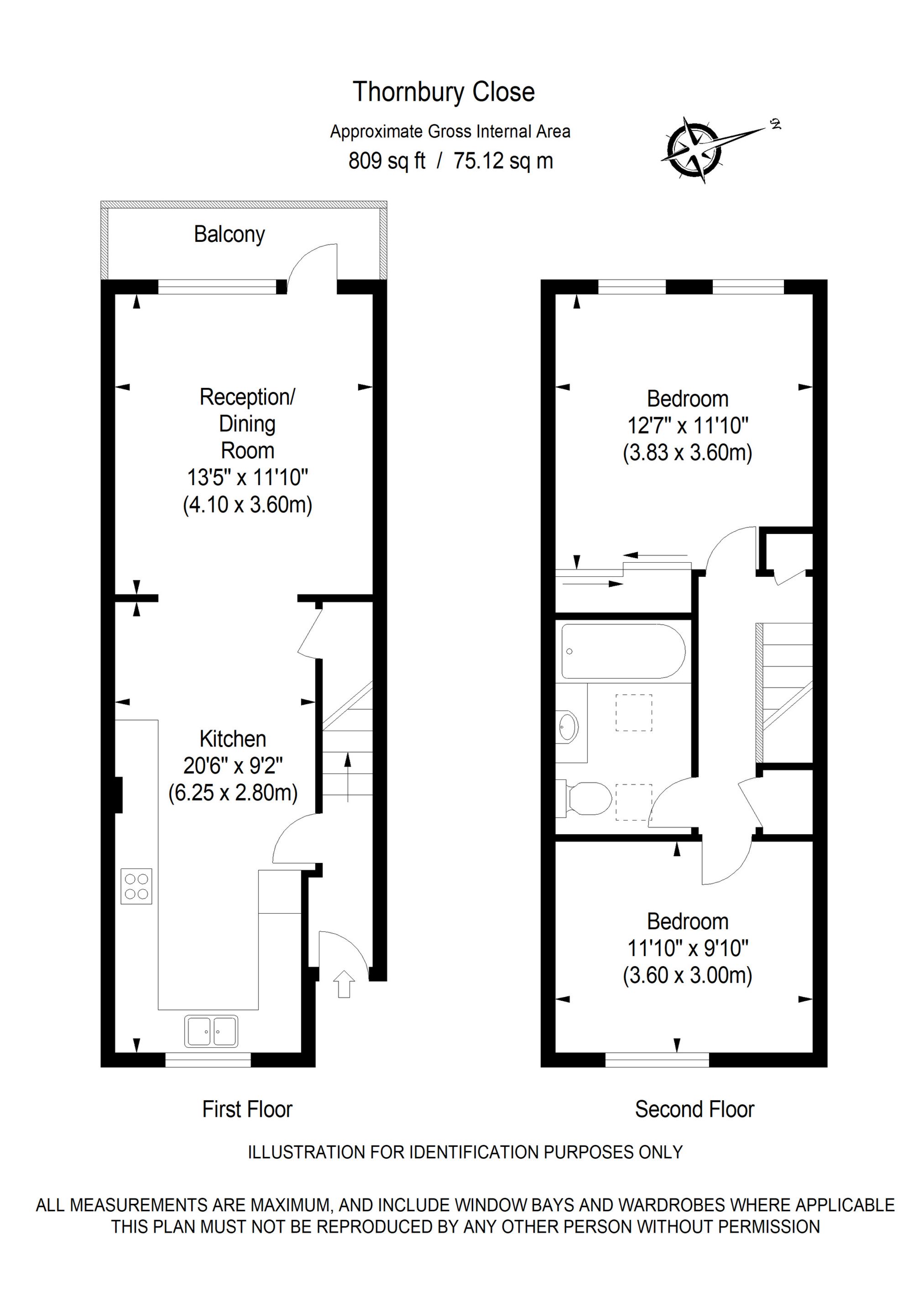 5, Thornbury Close, London floorplan