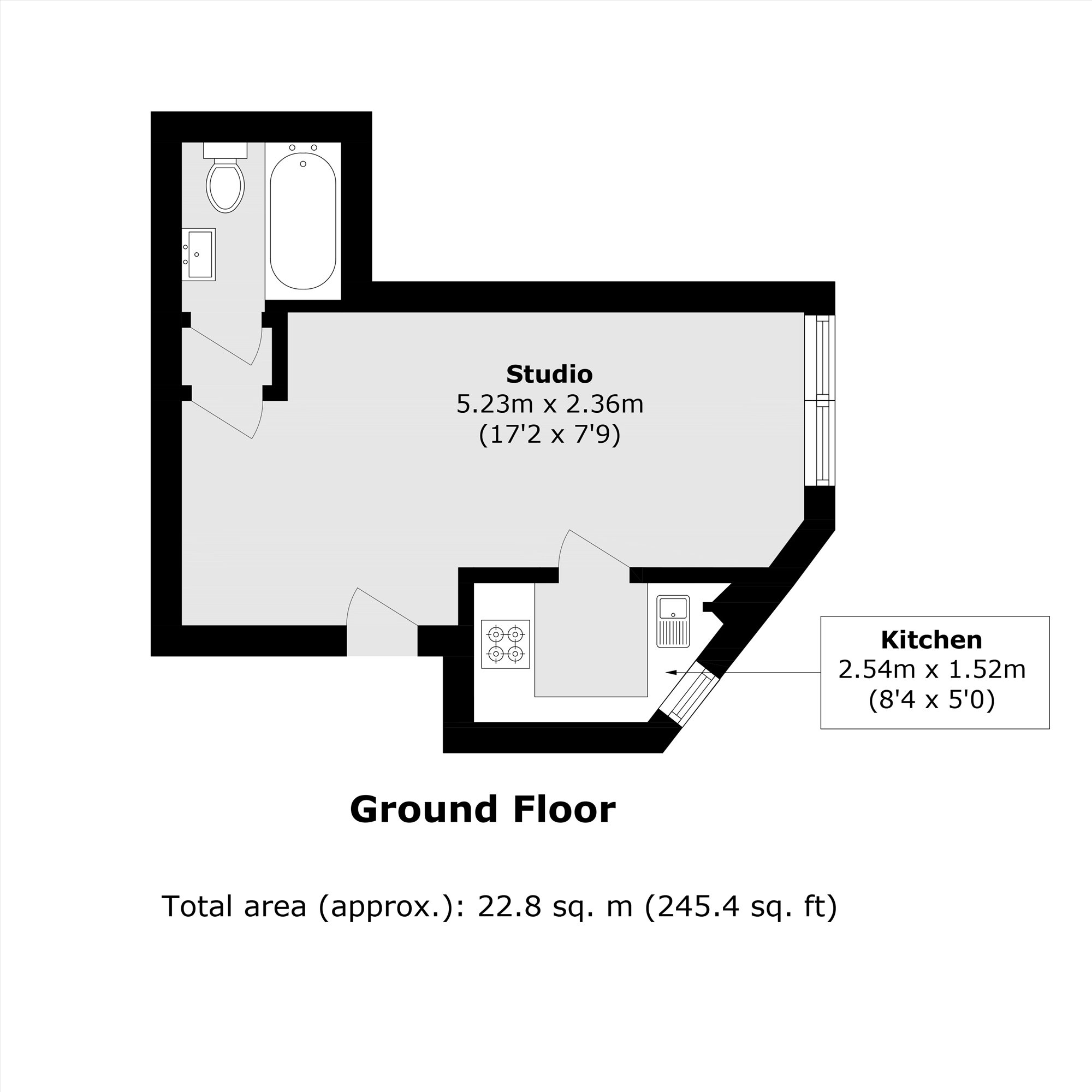 27C, Kings Avenue, London floorplan