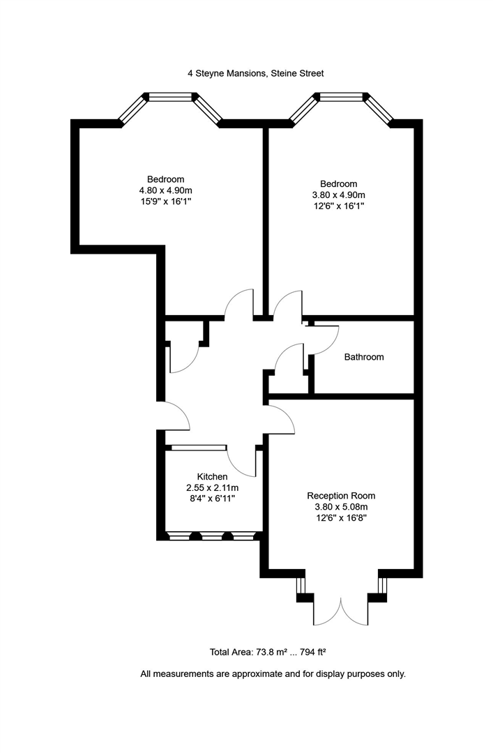 4 Steyne Mansions, Steine Street, Brighton floorplan