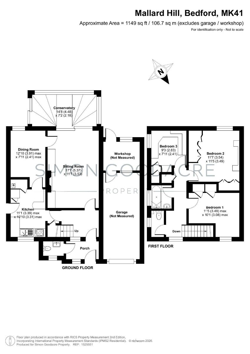 34 Mallard Hill, Bedford floorplan