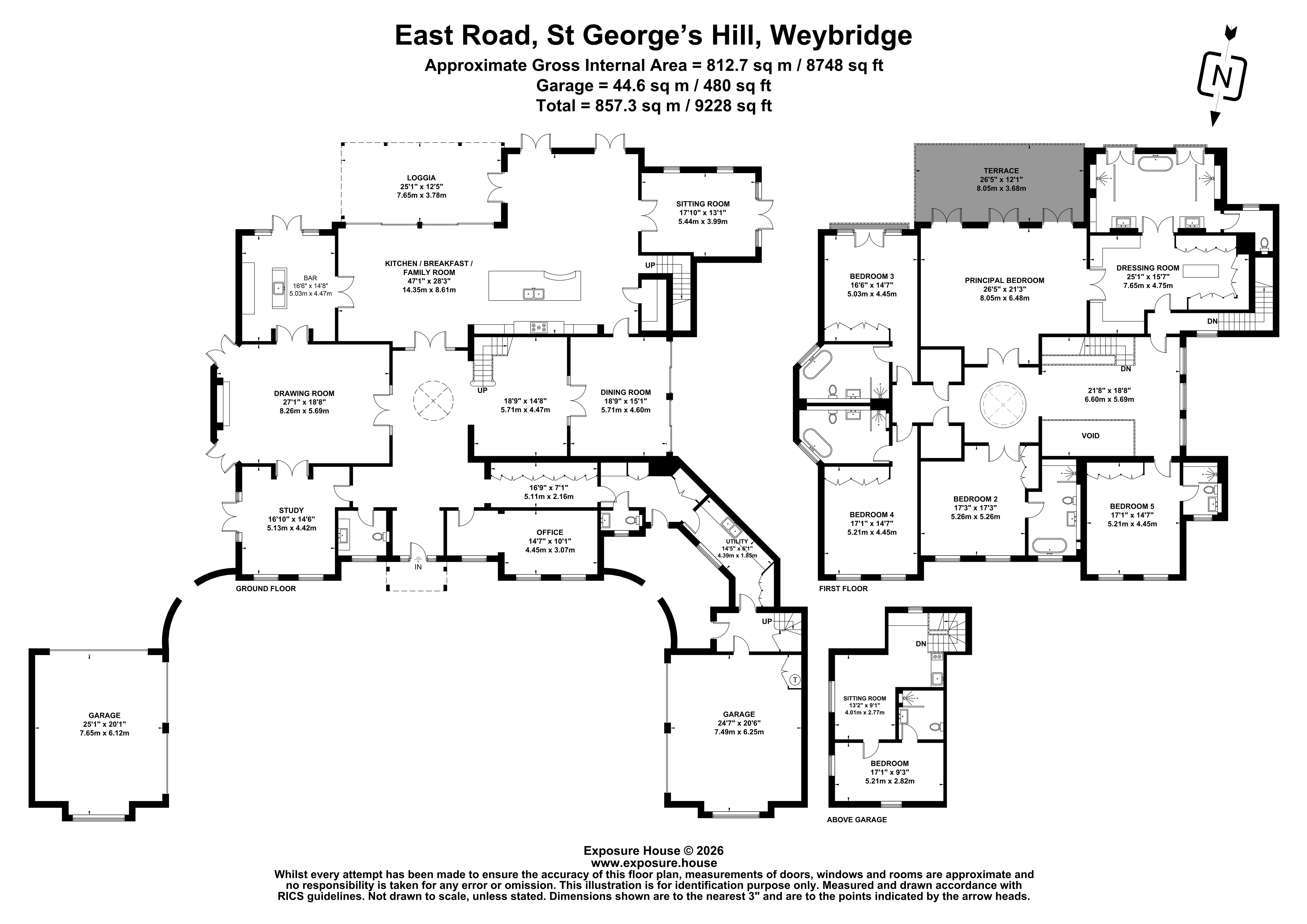 The Tiled House,, East Road, St George's Hill floorplan