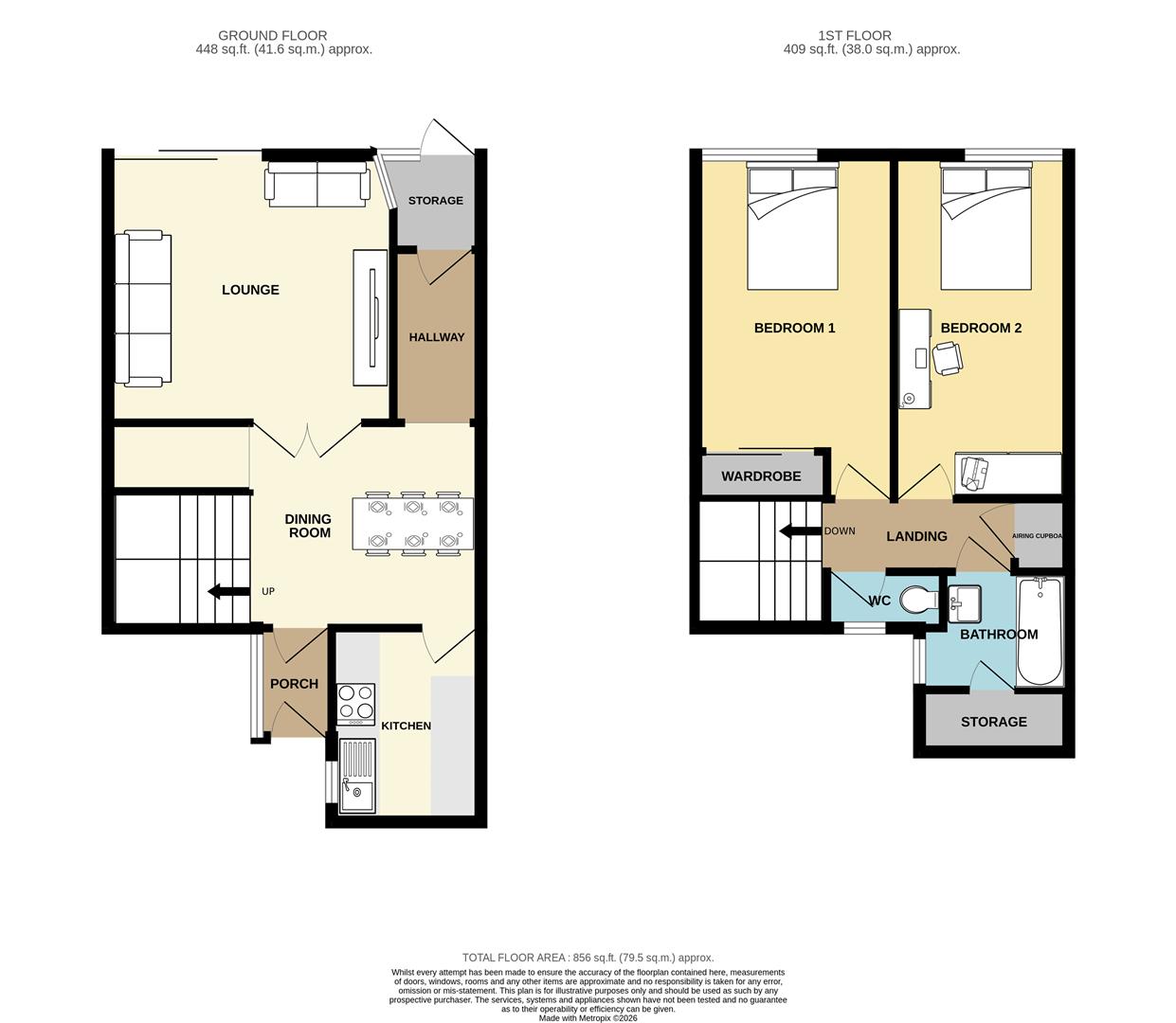 63, Broomfields Place, Basildon floorplan