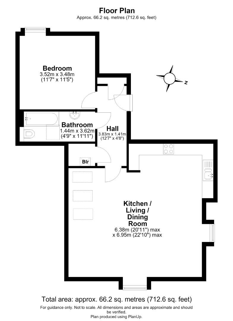 Flat 7 Howes Court, 197, Huntingdon Road, Cambridge floorplan