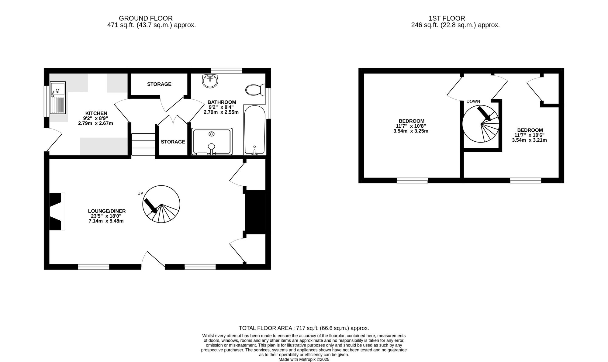 1 Greenfield Cottages New Road, Pontypool floorplan