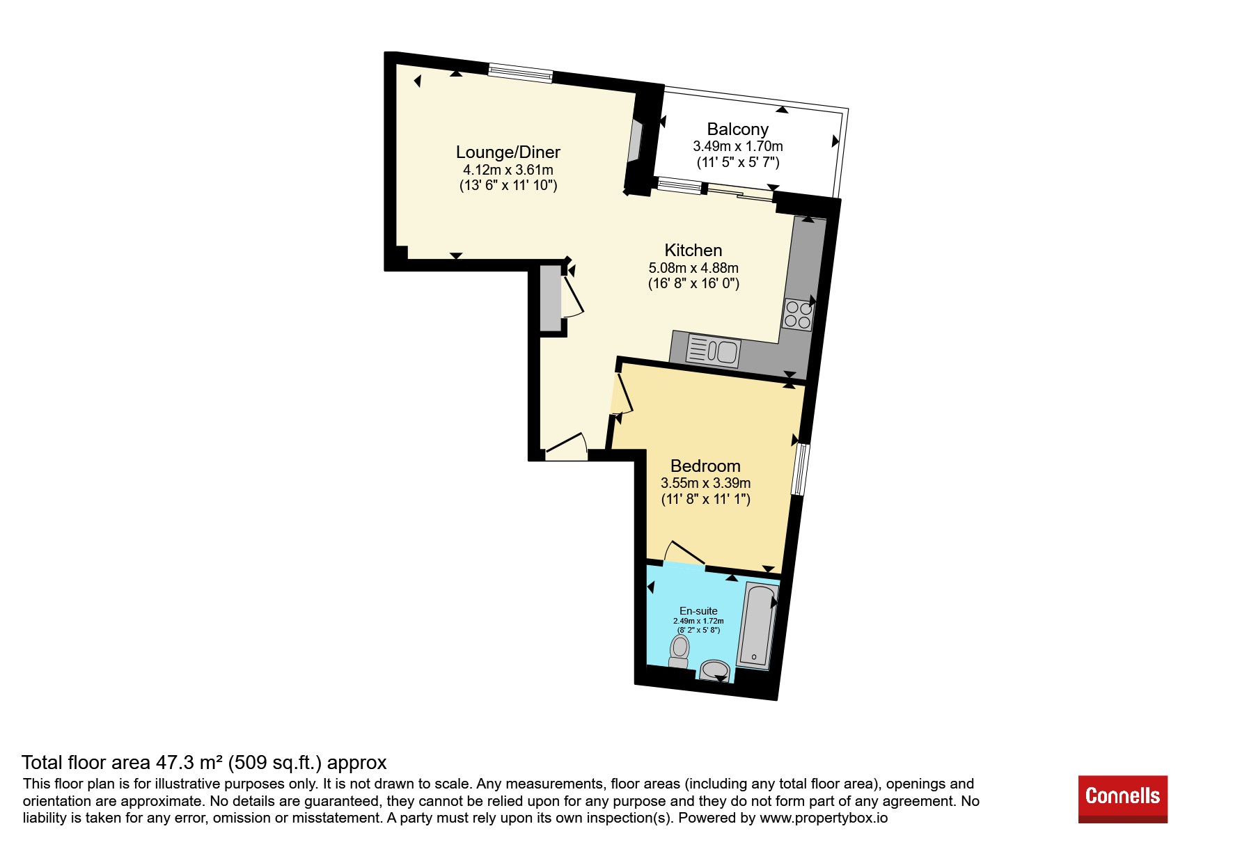 Flat 3, Hackworth Court, 7, Bedford Street, Watford floorplan