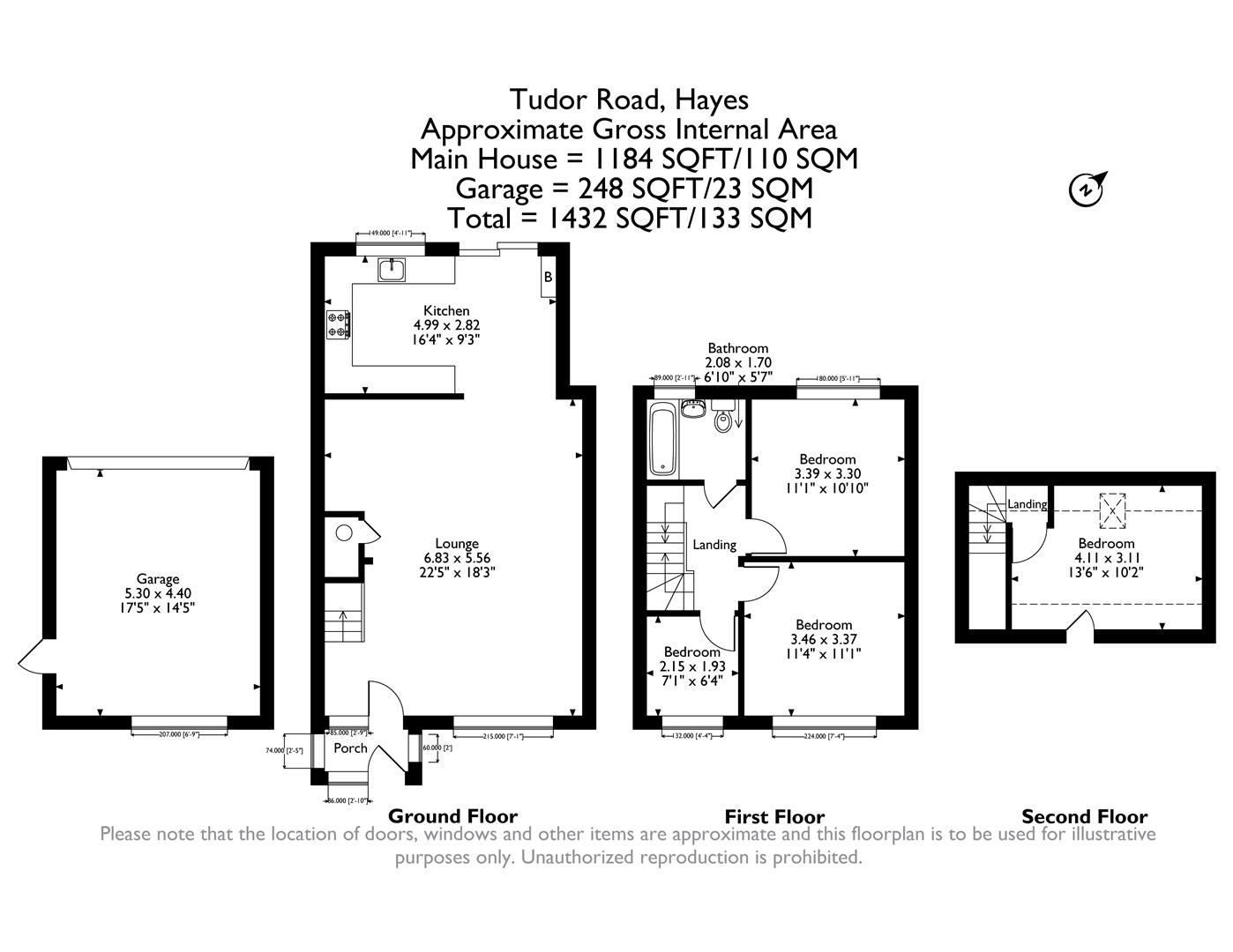 00, Tudor Road, Hayes floorplan