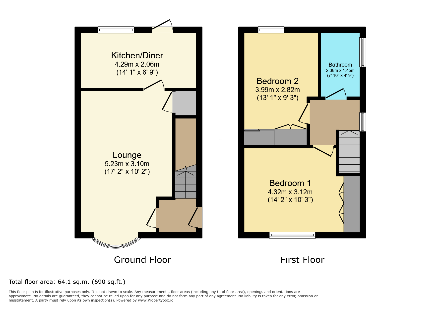 37 Brook Road, Leicester floorplan