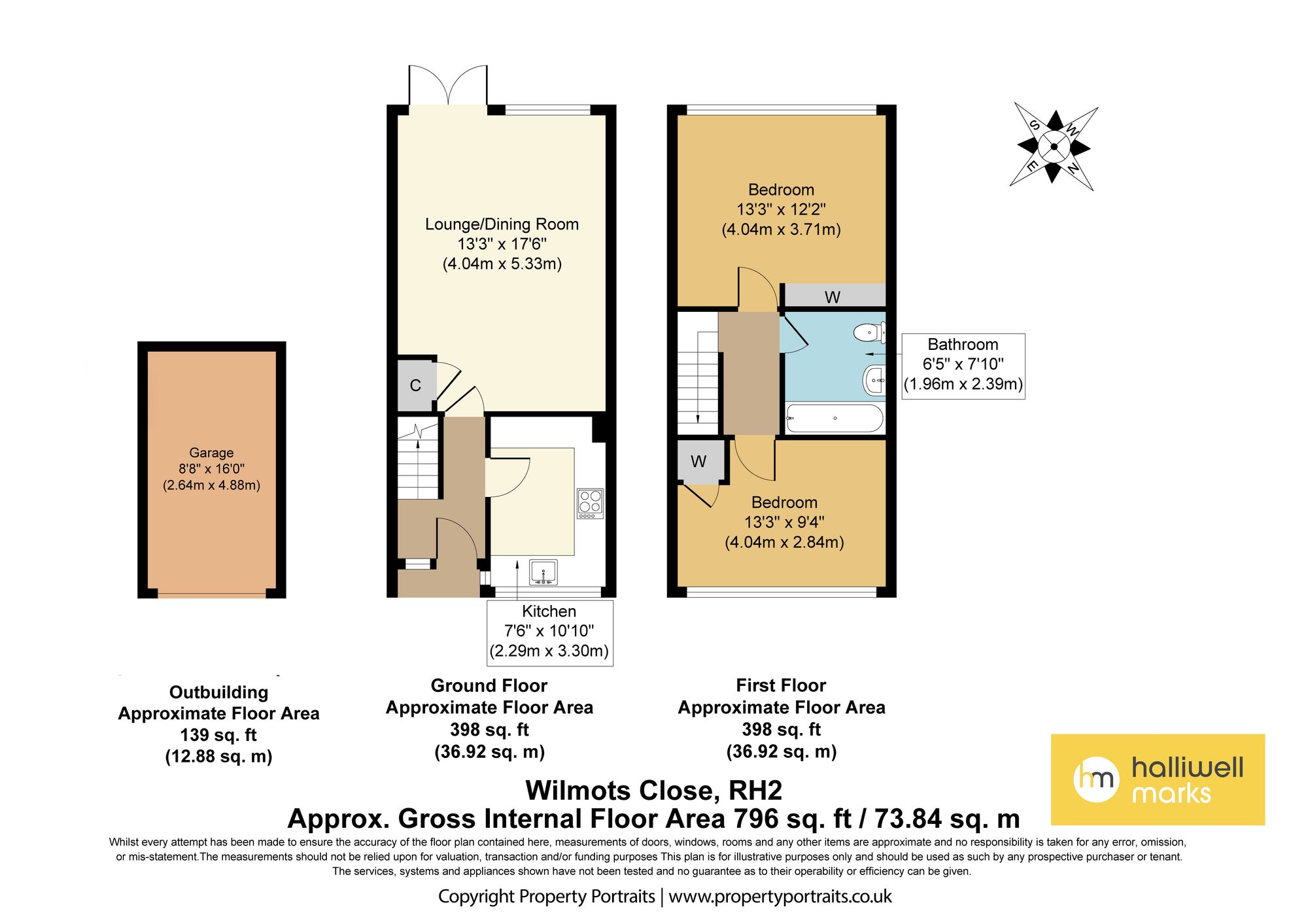 11 Wilmots Close, Reigate floorplan