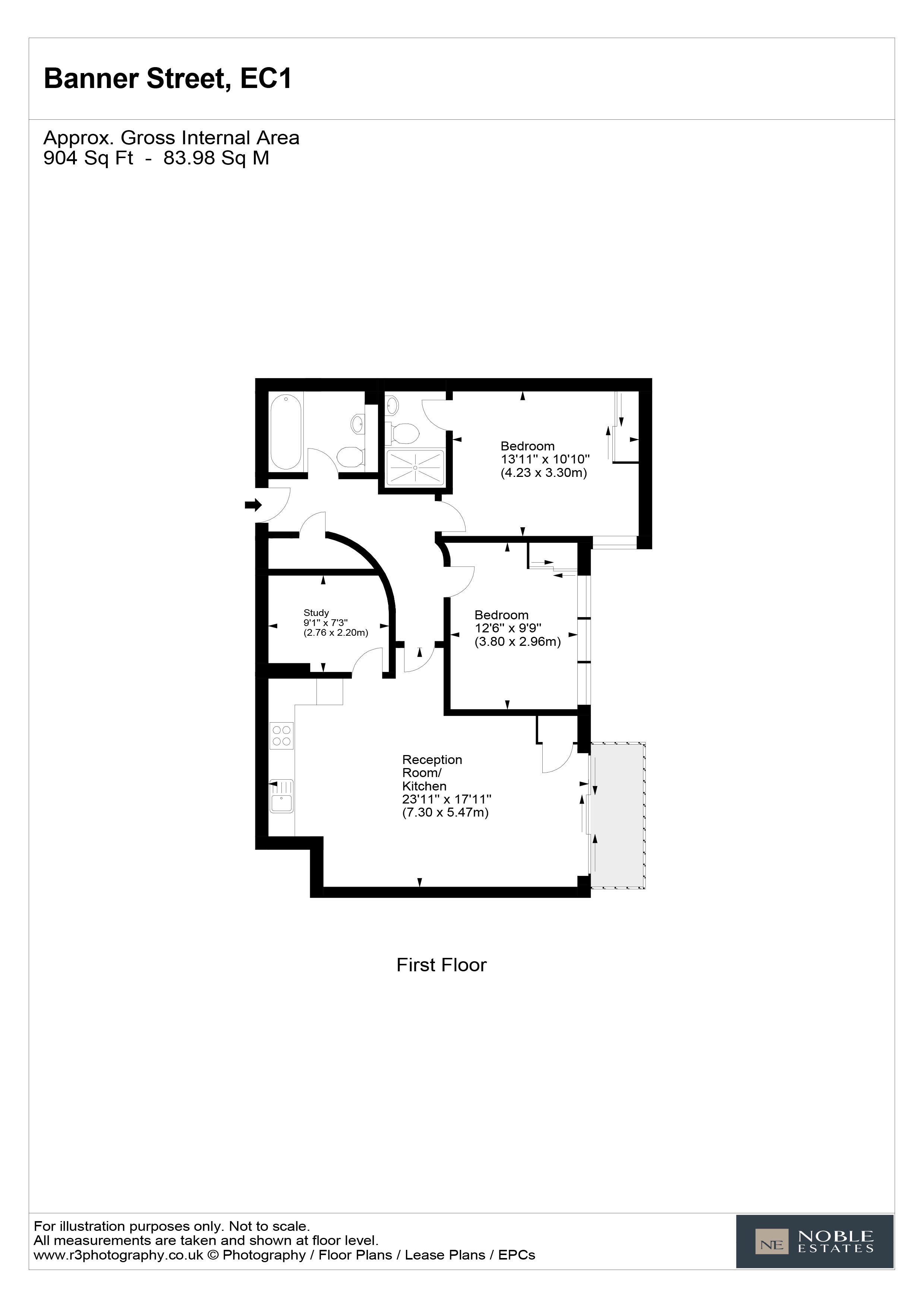 Flat 22 Britannia Lofts 16-26, Banner Street, London floorplan