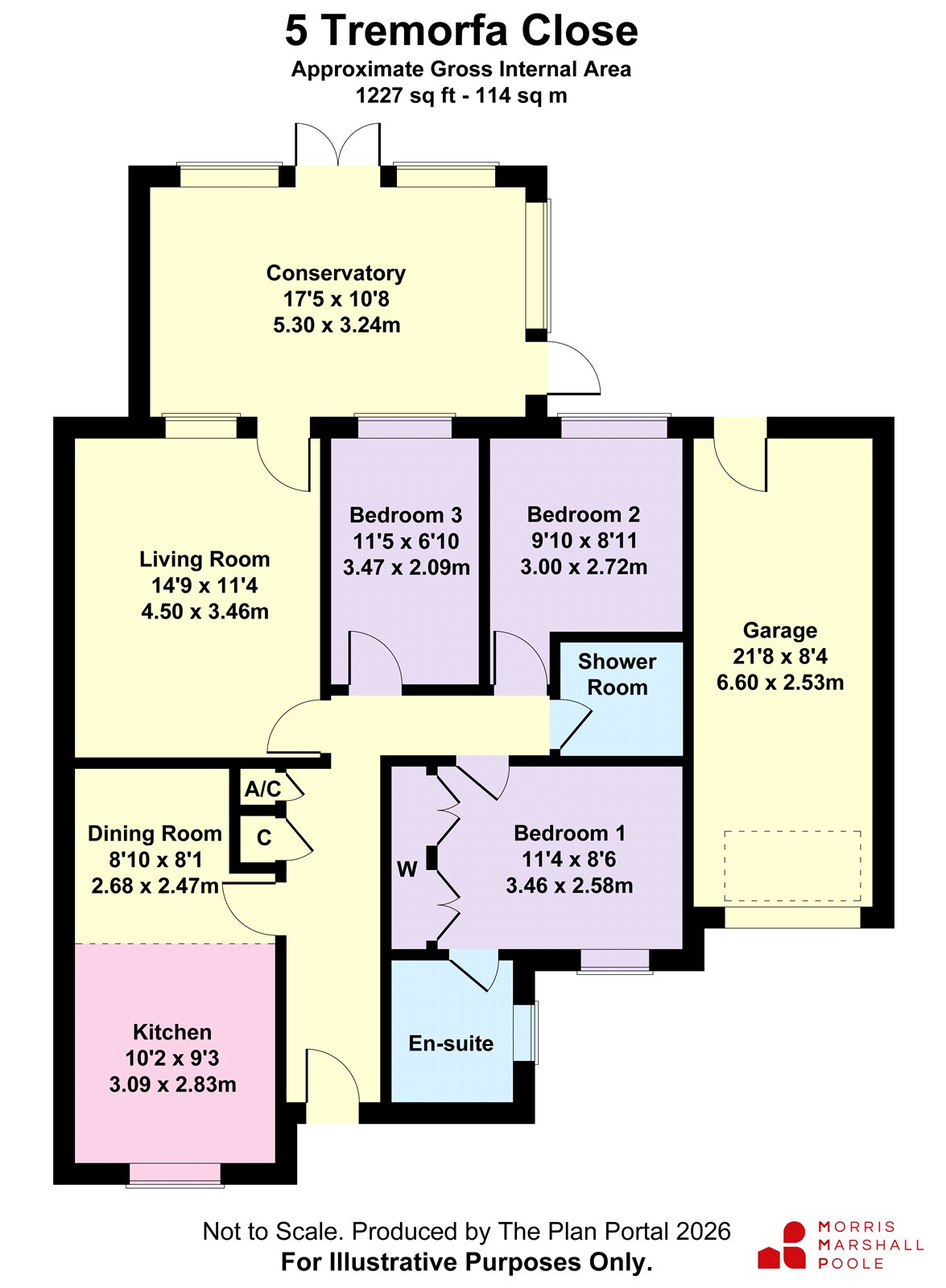 5, Tremorfa Close, Gwynedd floorplan