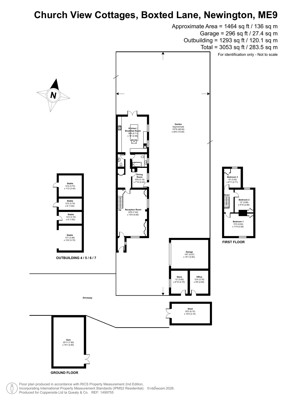 3, Church View Cottages, Newington floorplan